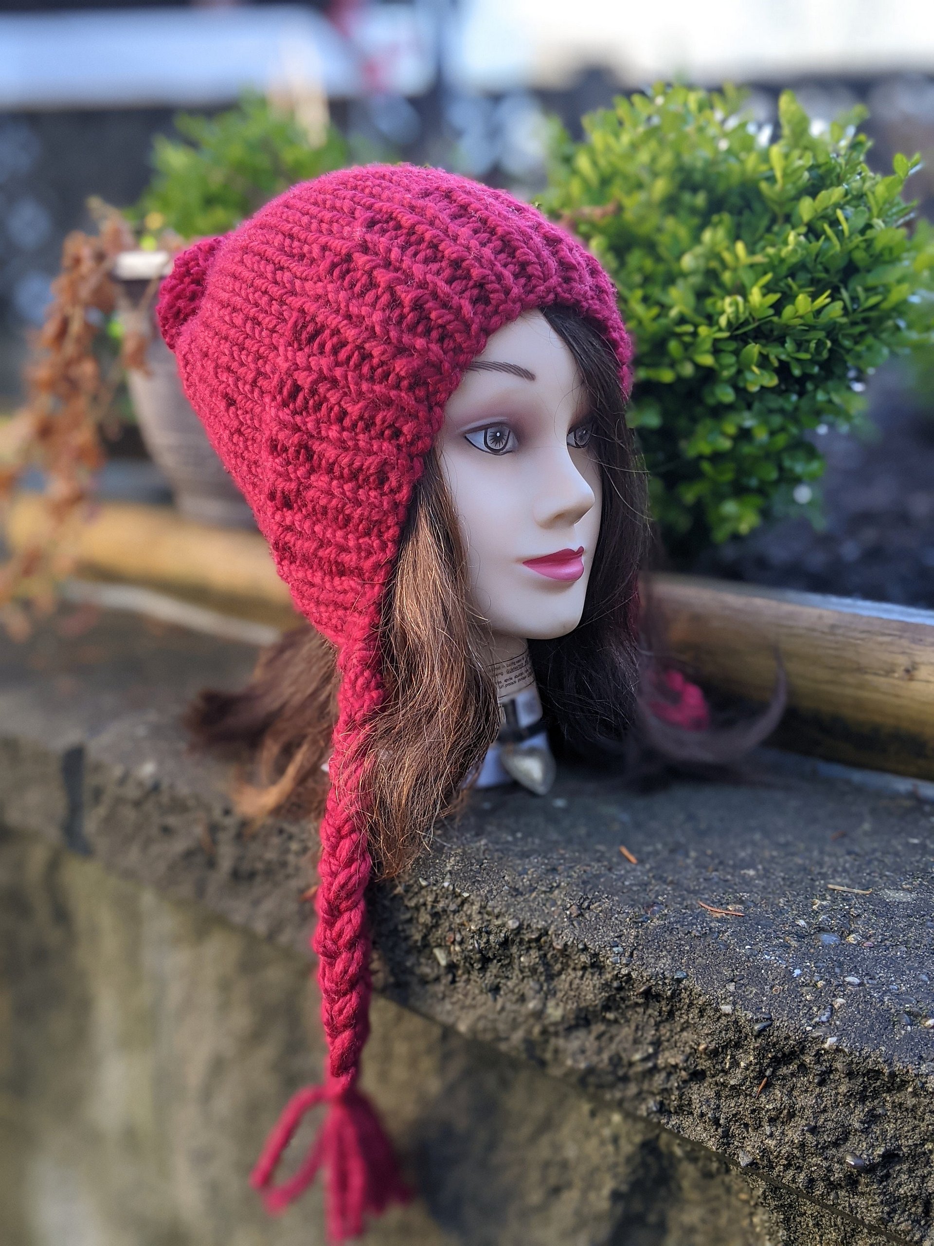 Red Riding Hood Knit Hat Pattern product image (4)