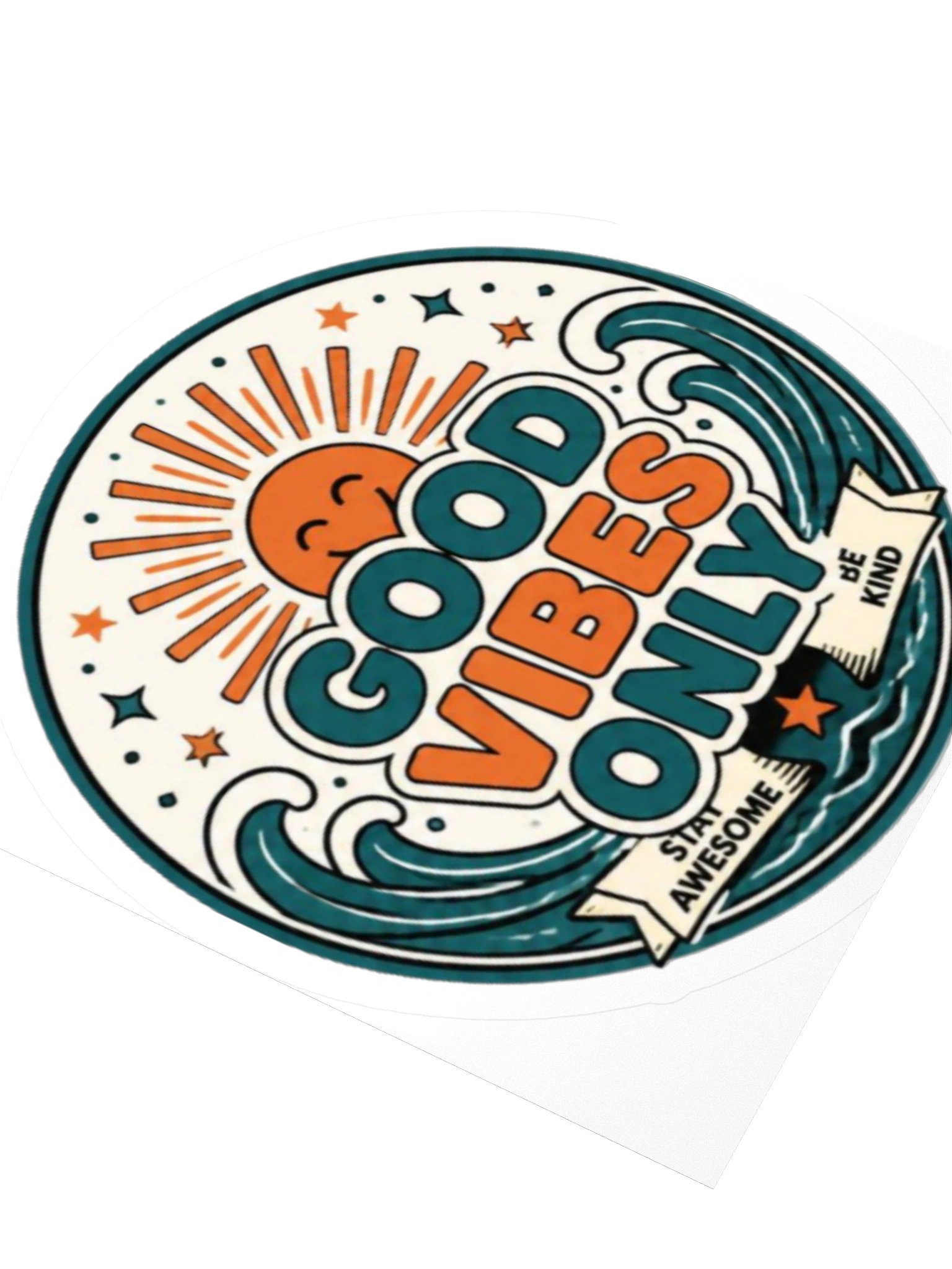 "Good Vibes Only" Kiss Cut Sticker product image (9)
