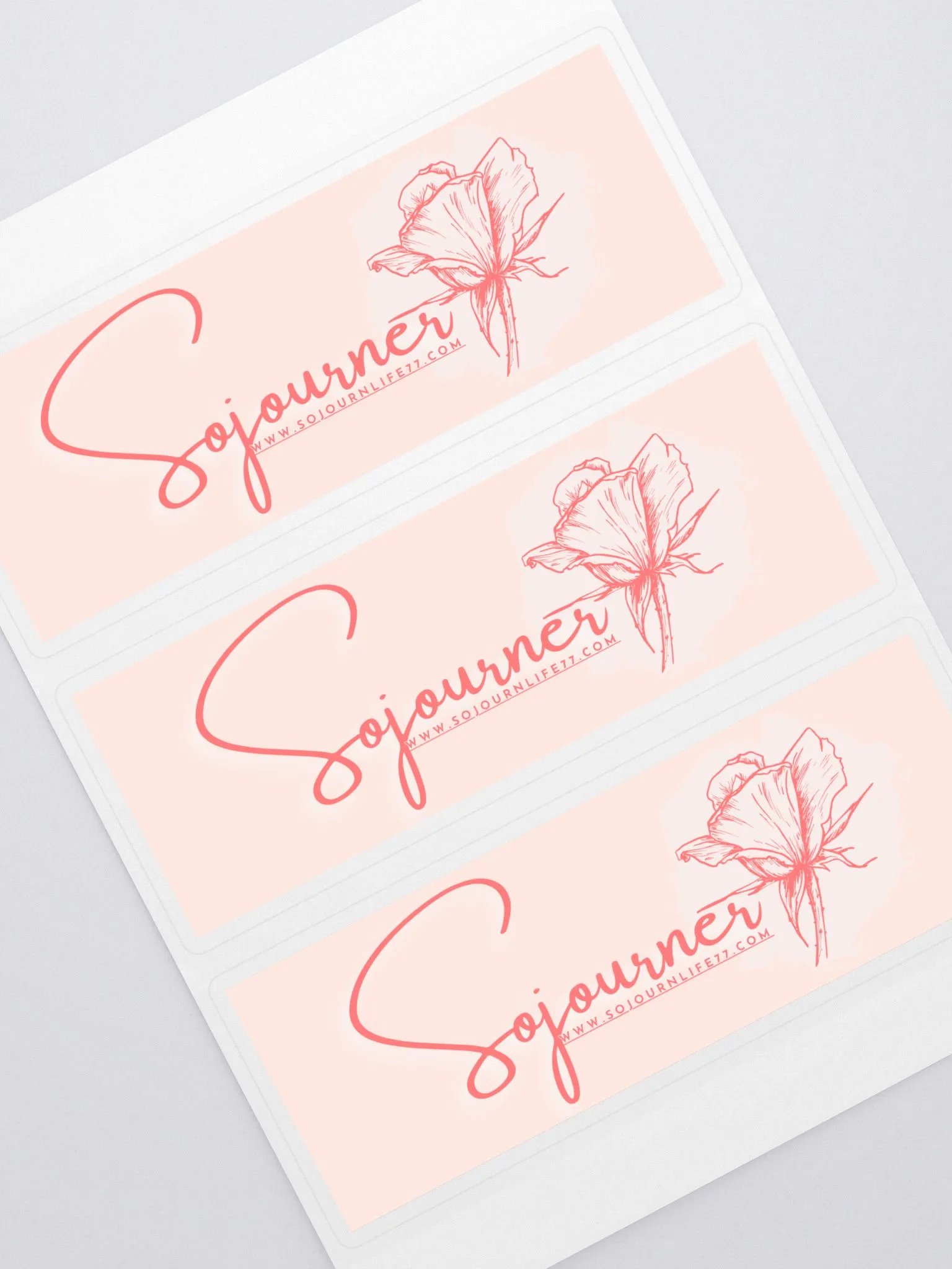 SOJOurner Flower - Kiss Cut Sticker Sheet with Background product image (1)