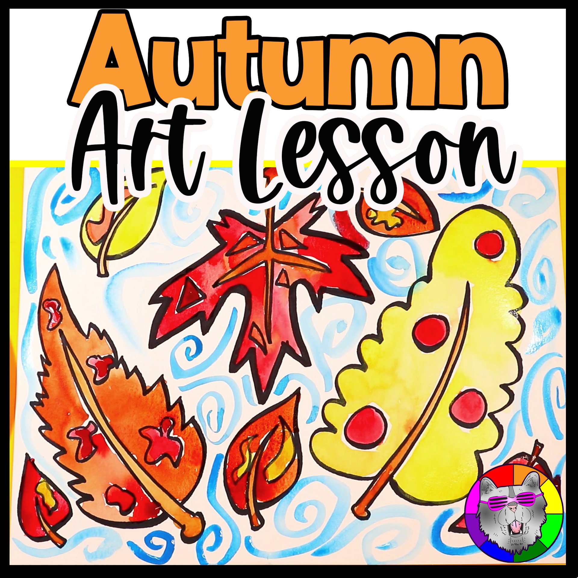 Autumn Falling Leaves Art Project with Reading, Writing & Drawing Activities (Grades 1–4) product image (1)
