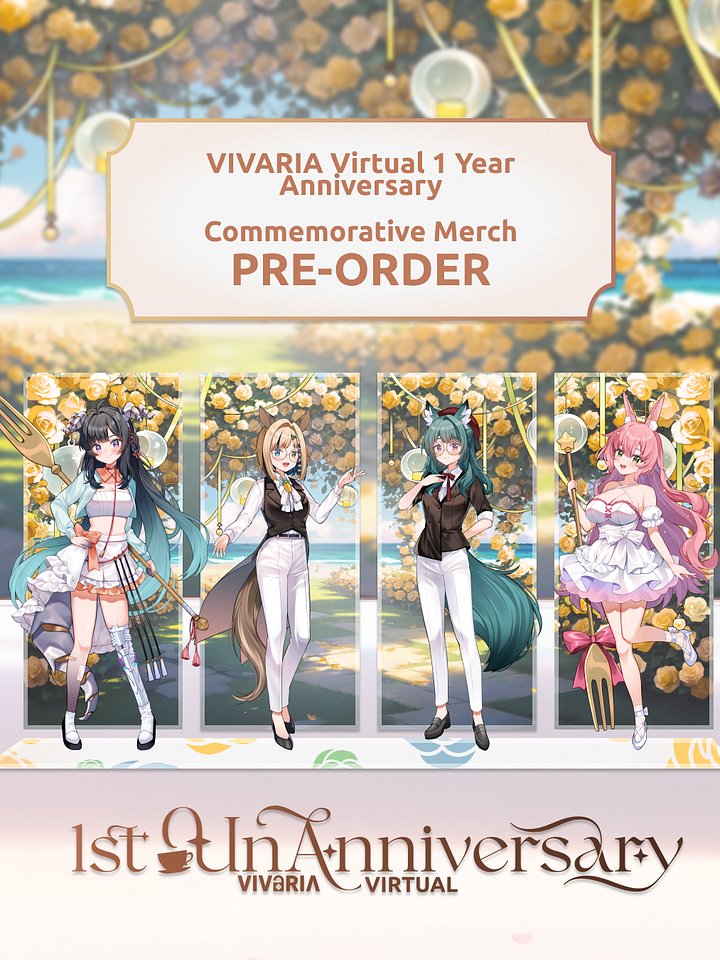 VIVARIA Virtual 1st UnAnniversary Acrylic Diorama Standee product image (1)