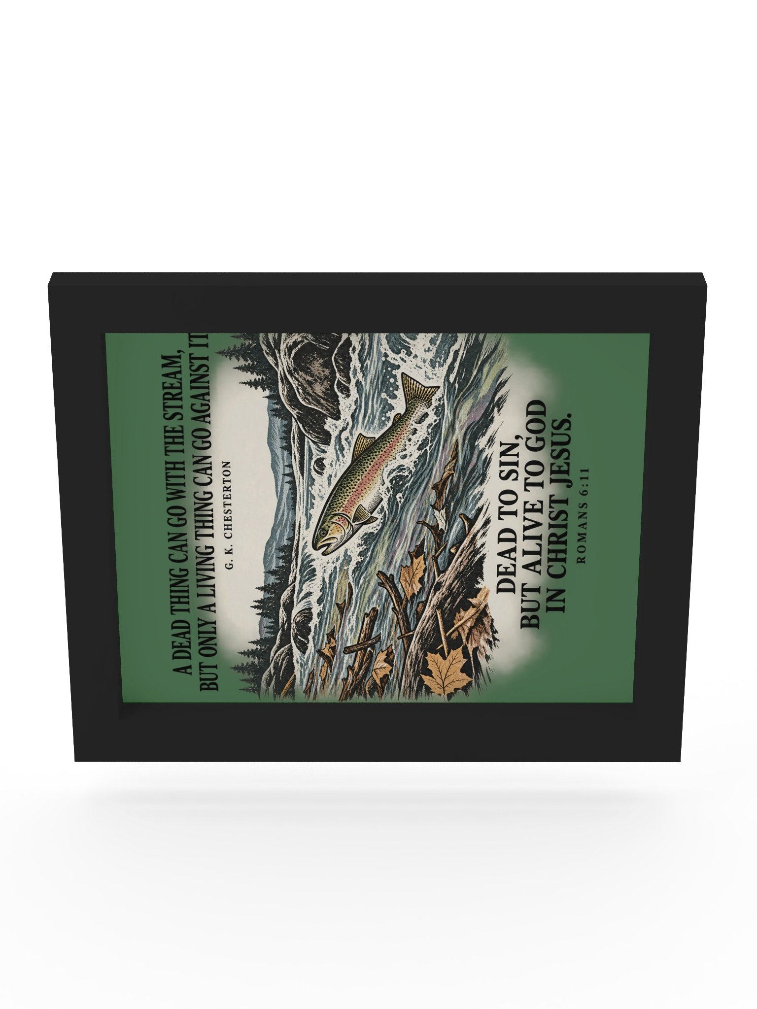 Swimming Upstream Framed Wall Art product image (10)