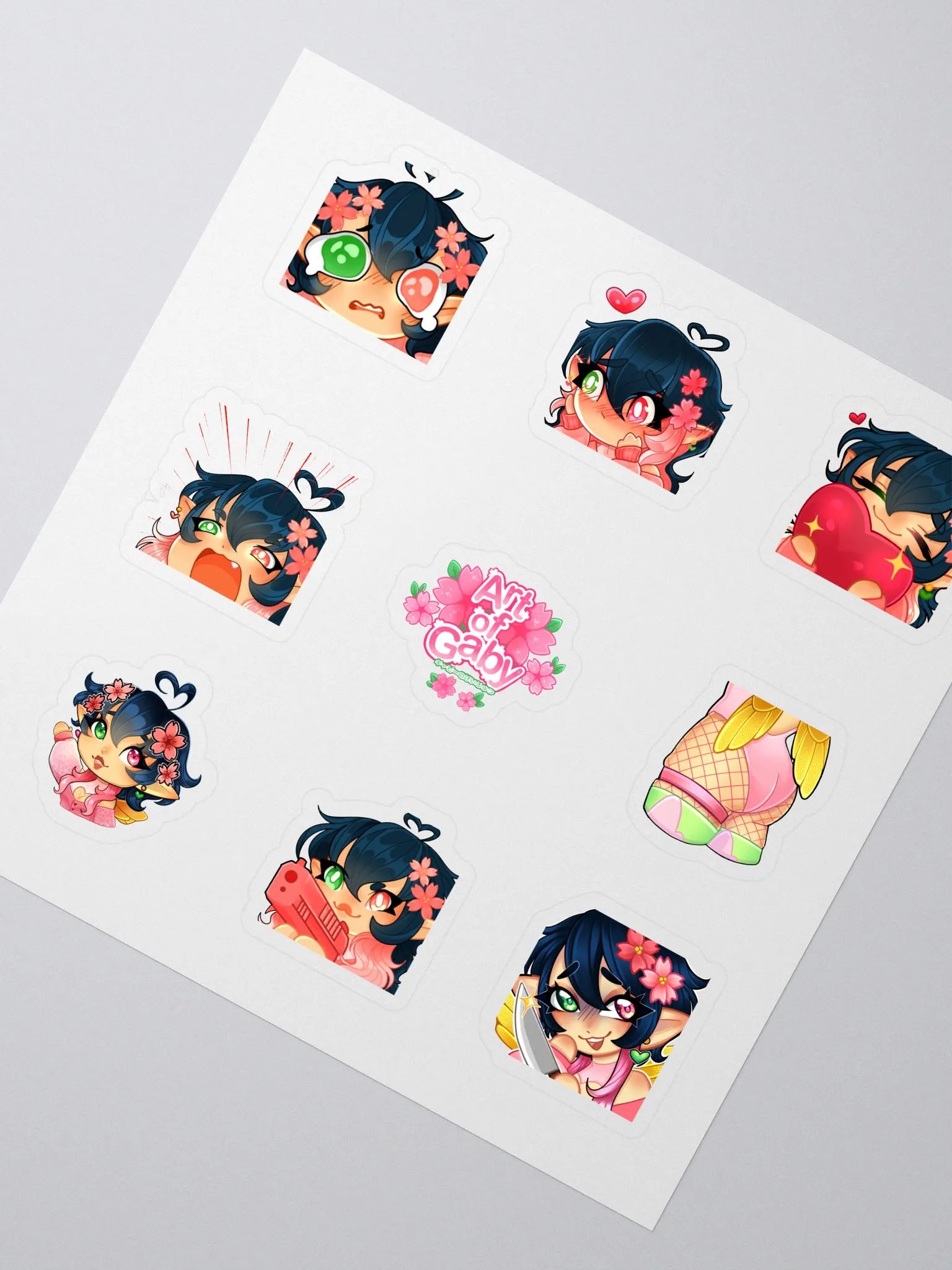 Gaby Emote sticker sheet product image (2)
