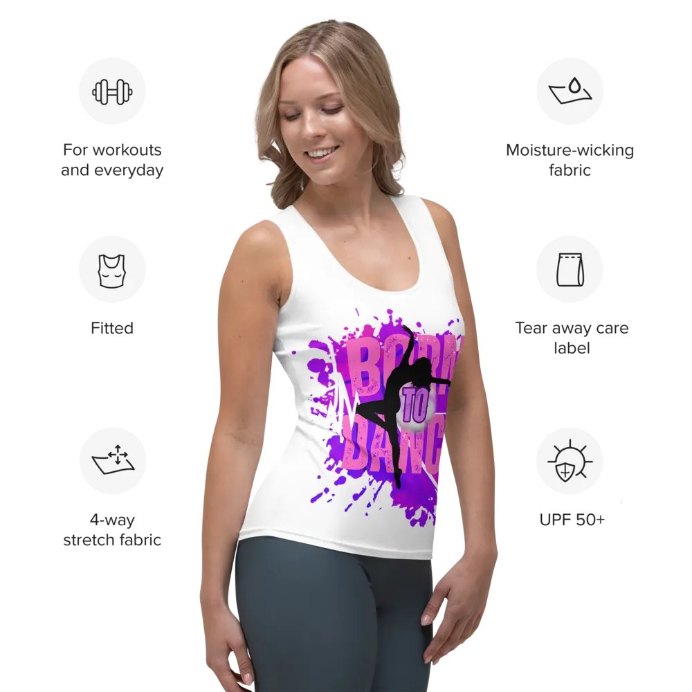 Born to Dance Her Silhouette Huge Print Tank product image (7)