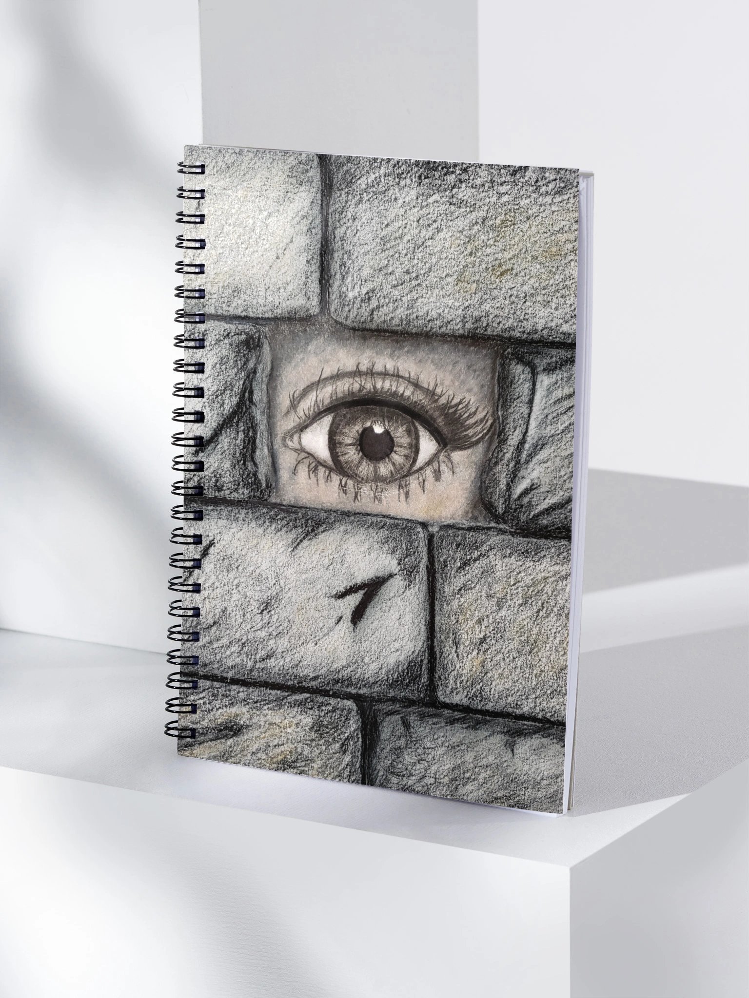 "Eye Behind the Wall" Spiral Notebook product image (4)