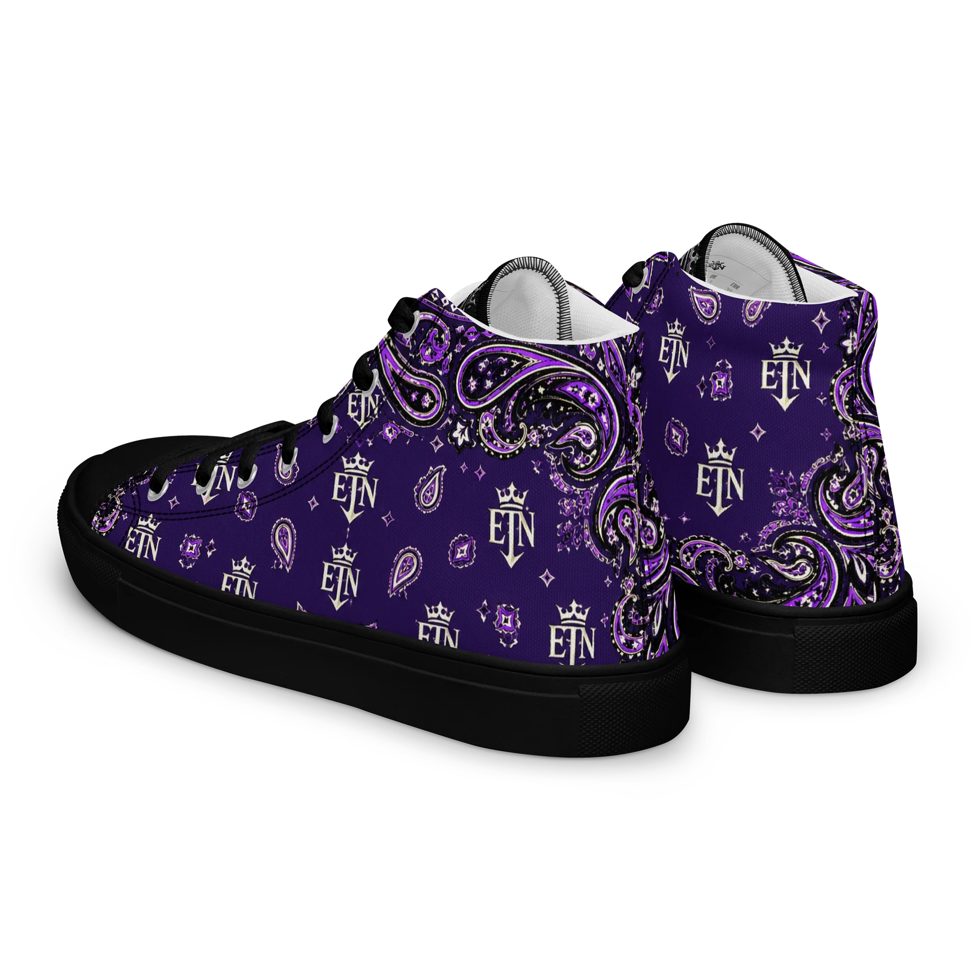 Royal Purple OG Elite Bandana Hi-Top Kanvas Shoes product image (5)
