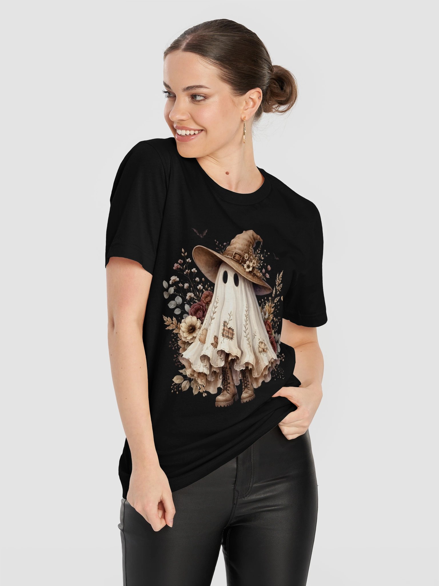 Witchy Ghost Floral Tee product image (65)