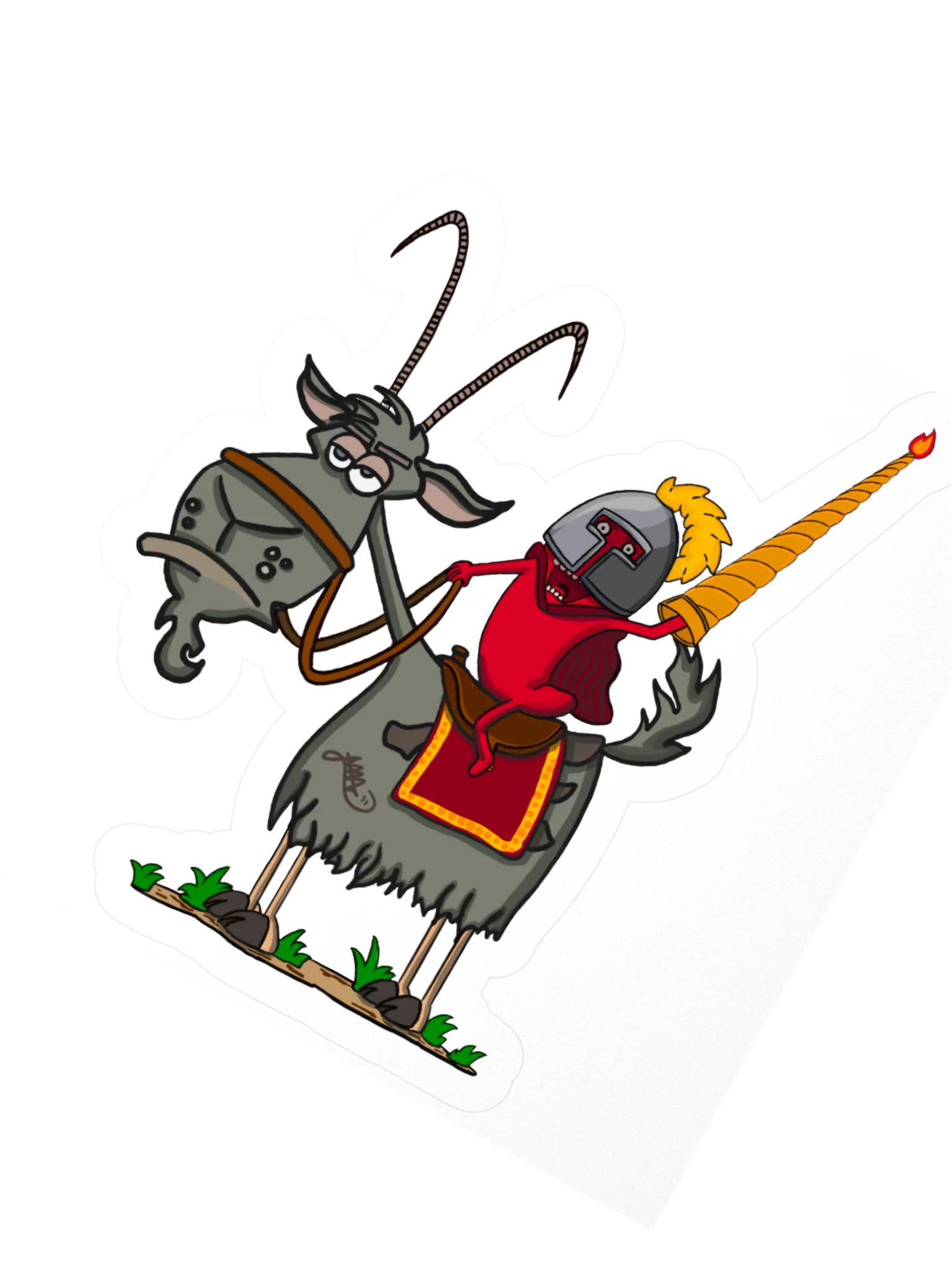 Knight Chilly & The GOAT! Kiss Cut Sticker product image (5)