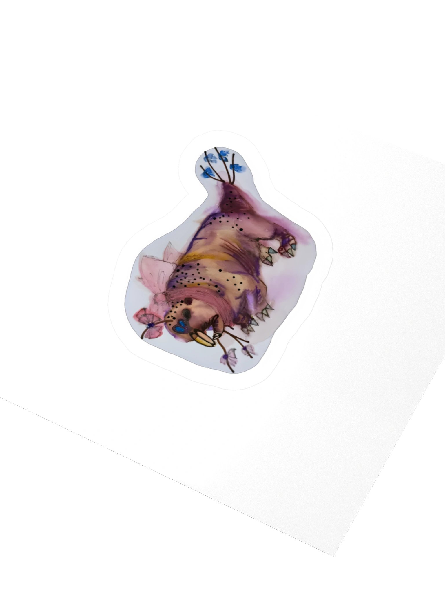 Pretty Mole Rat Kiss Cut Sticker product image (8)