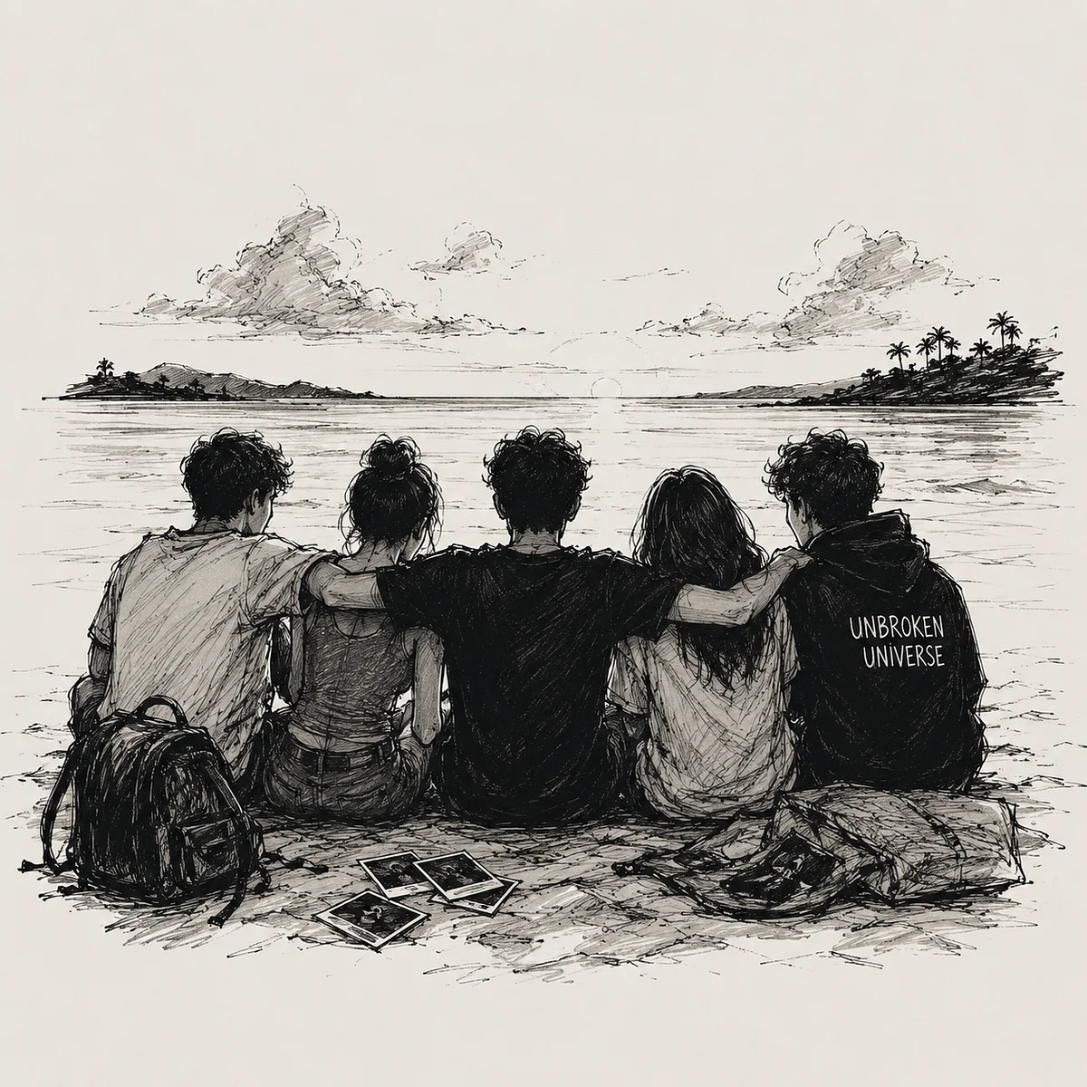 Illustration representing friendship and belonging