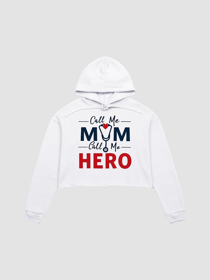 Heroic Mom Crop Hoodie product image (4)