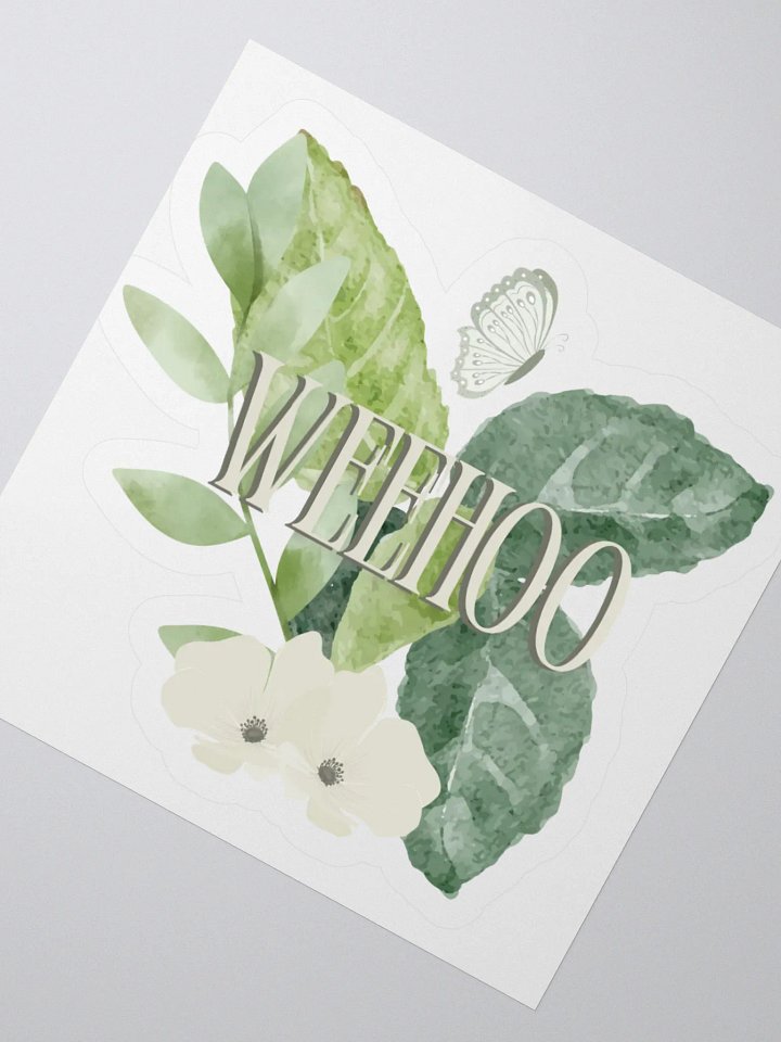 WEEHOO Sticker with background KISS CUT product image (6)