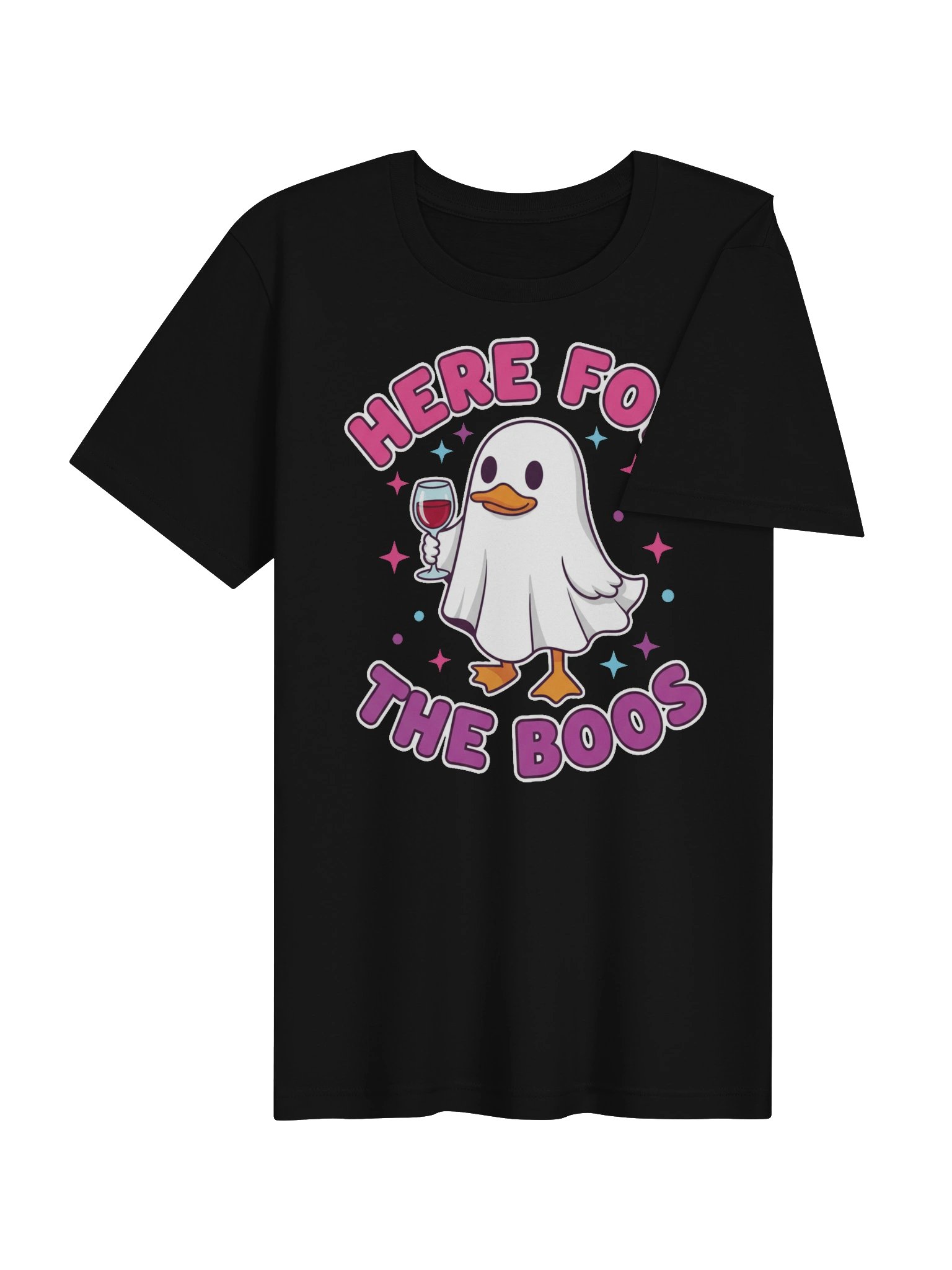 Here for the Boos Ghost Duck Halloween Tee product image (4)