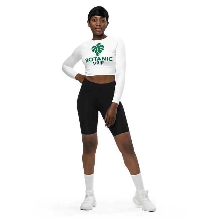 Botanic Drip Long Sleeve Crop Top product image (1)