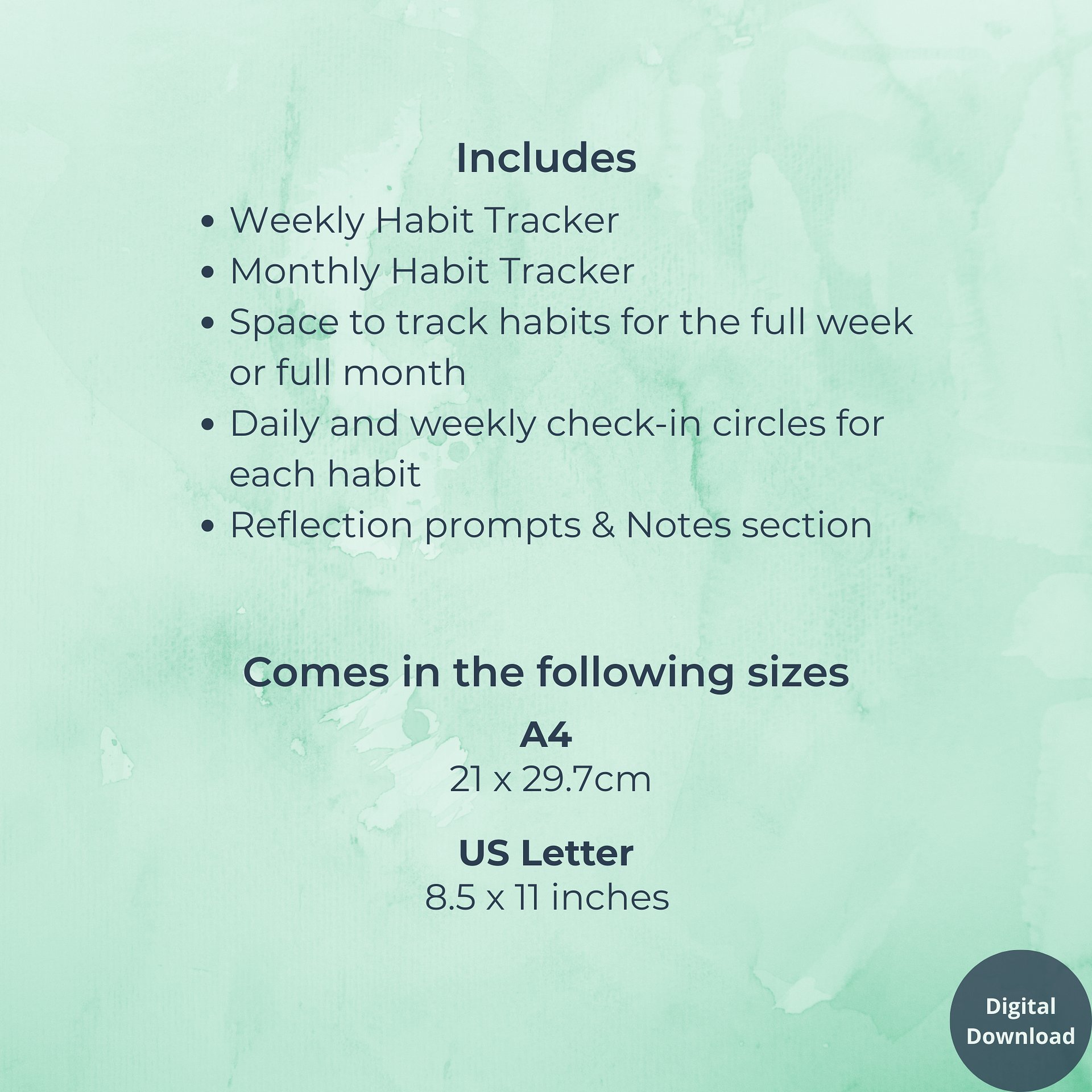 Weekly & Monthly Habit Set product image (7)