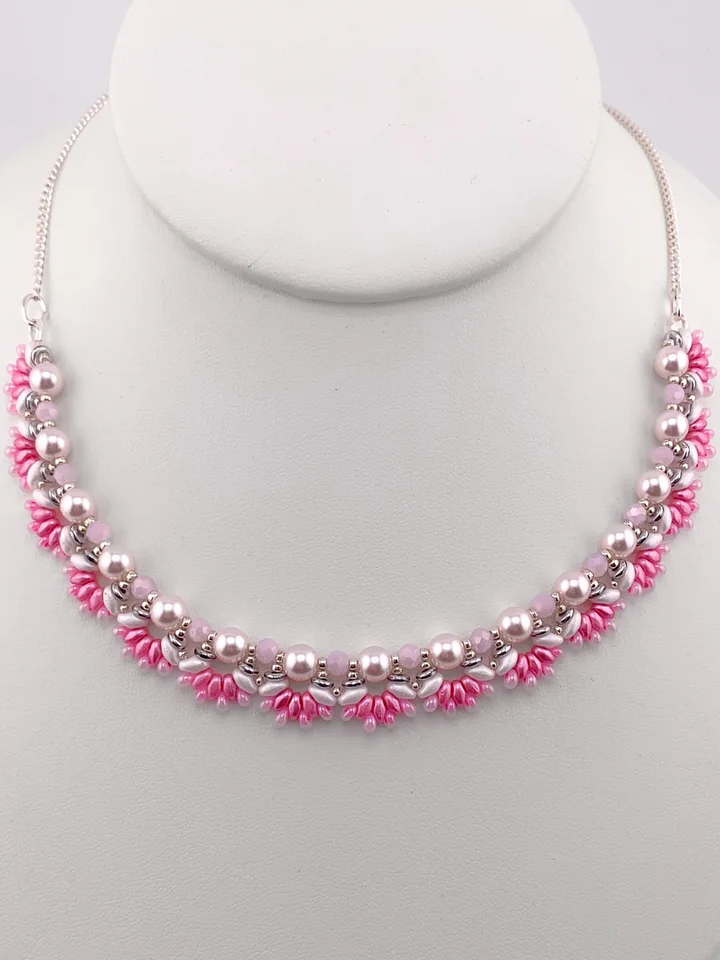 First Blooms Beaded Necklace - Pink product image (1)