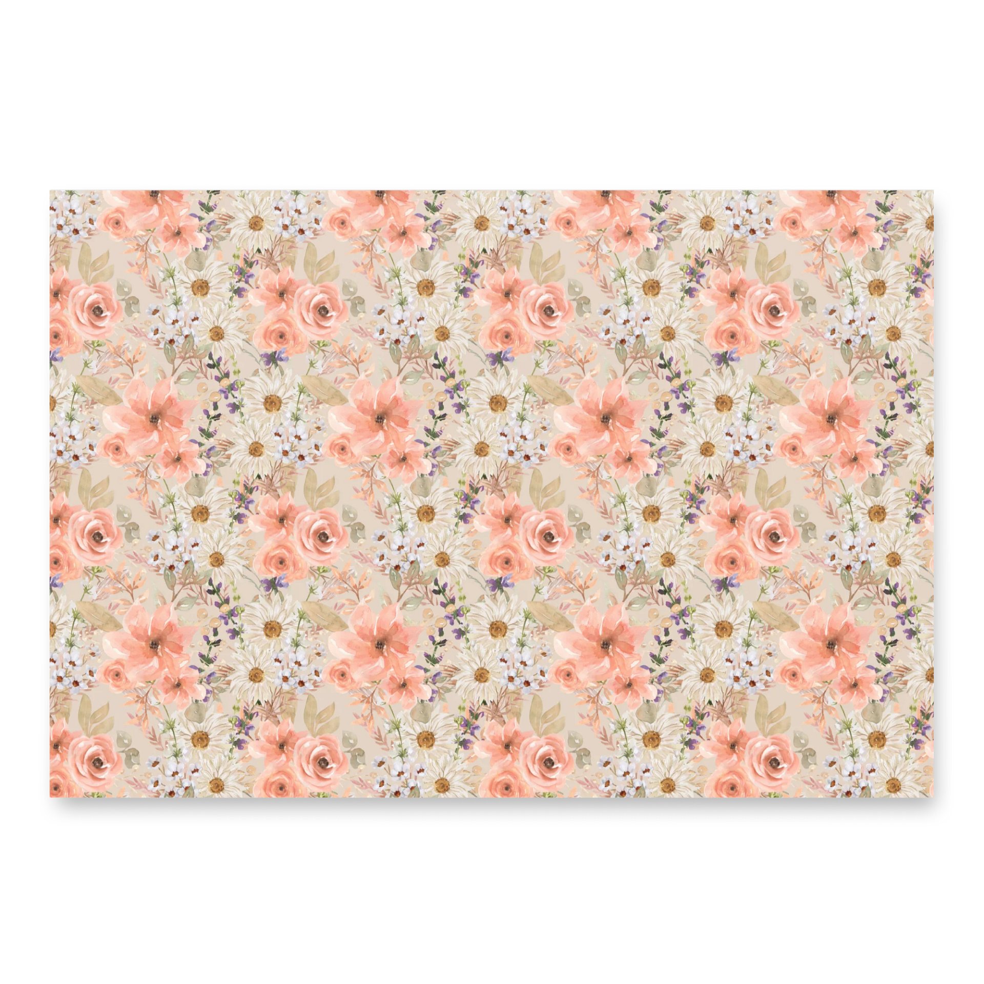 Orange Flowers Paper Sheets product image (1)