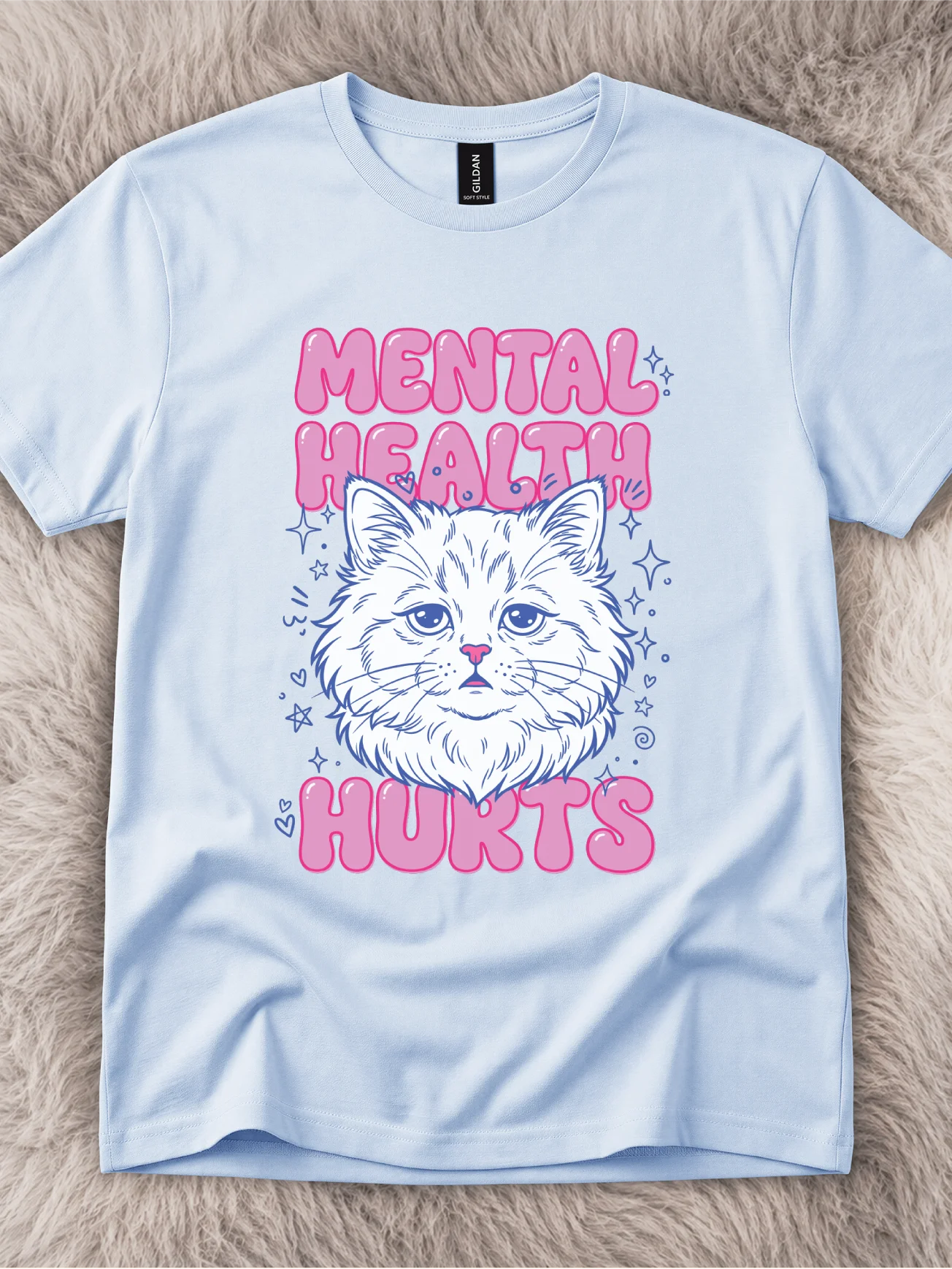Mental Health Hurts Persian Cat Shirt product image (1)