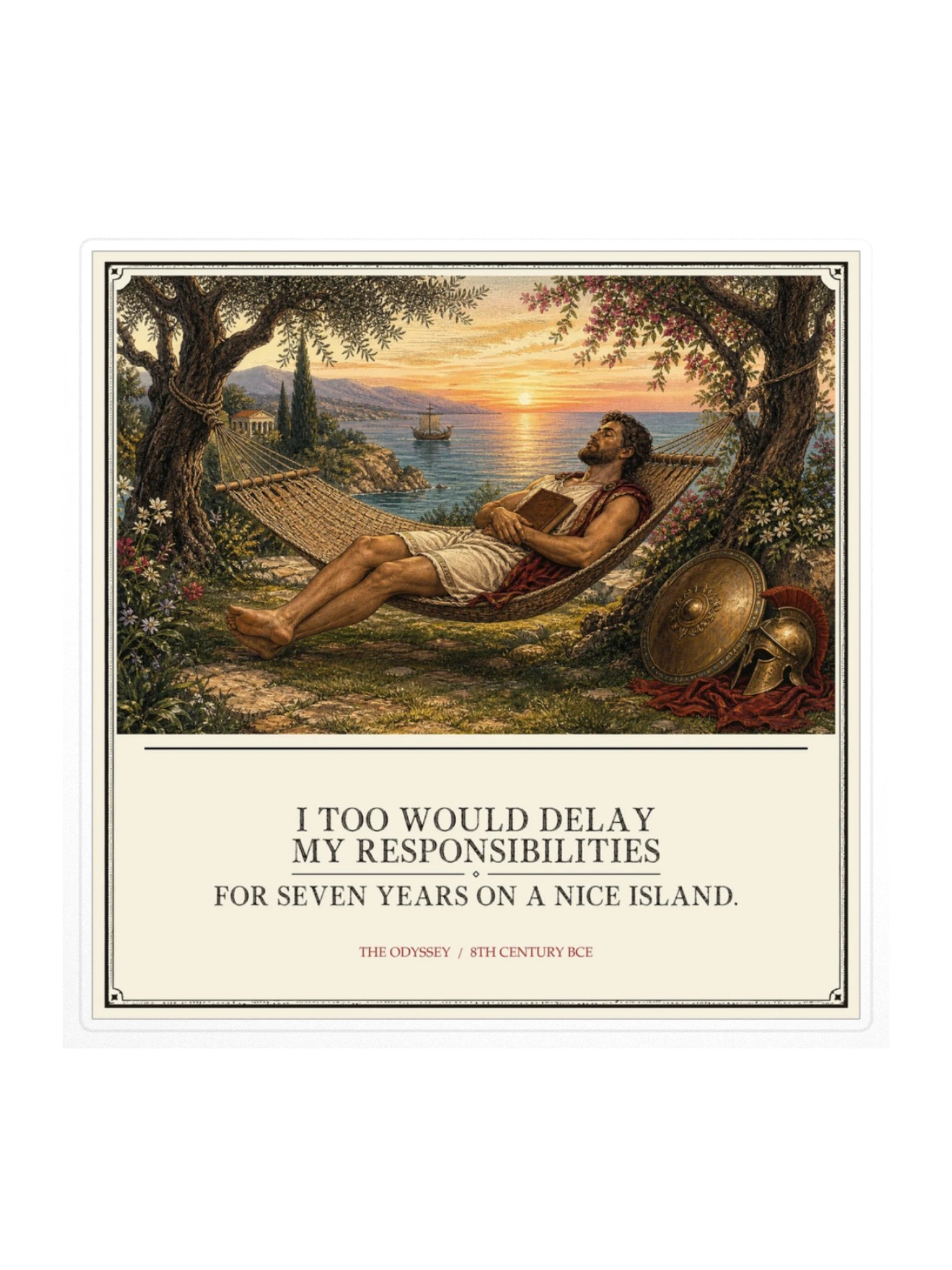 Delay Responsibilities Island -- The Odyssey Sticker product image (1)