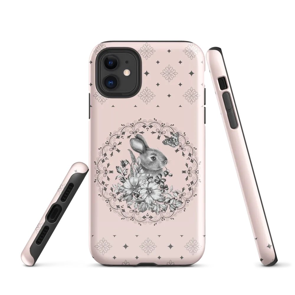 Floral Bunny iPhone® Tough Case product image (1)