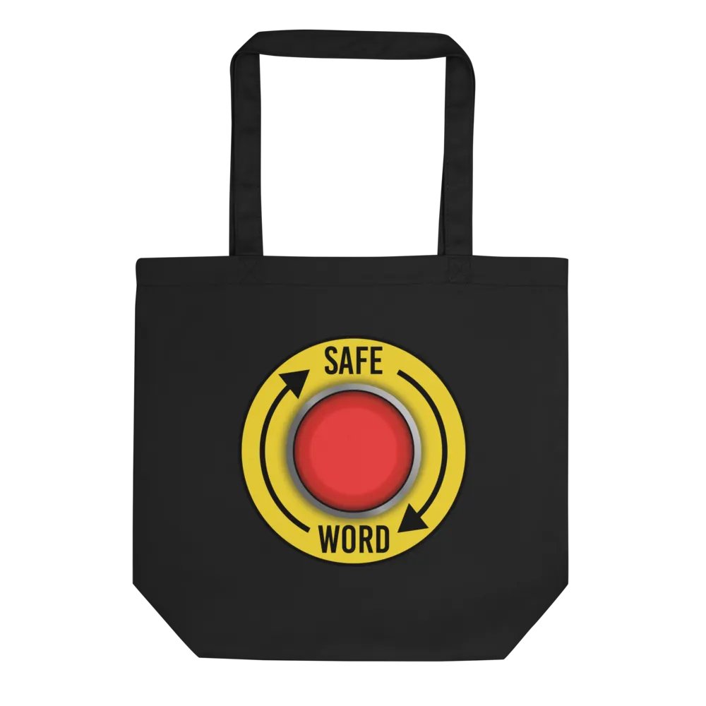 SAFE WORD Button Tote Bag product image (1)