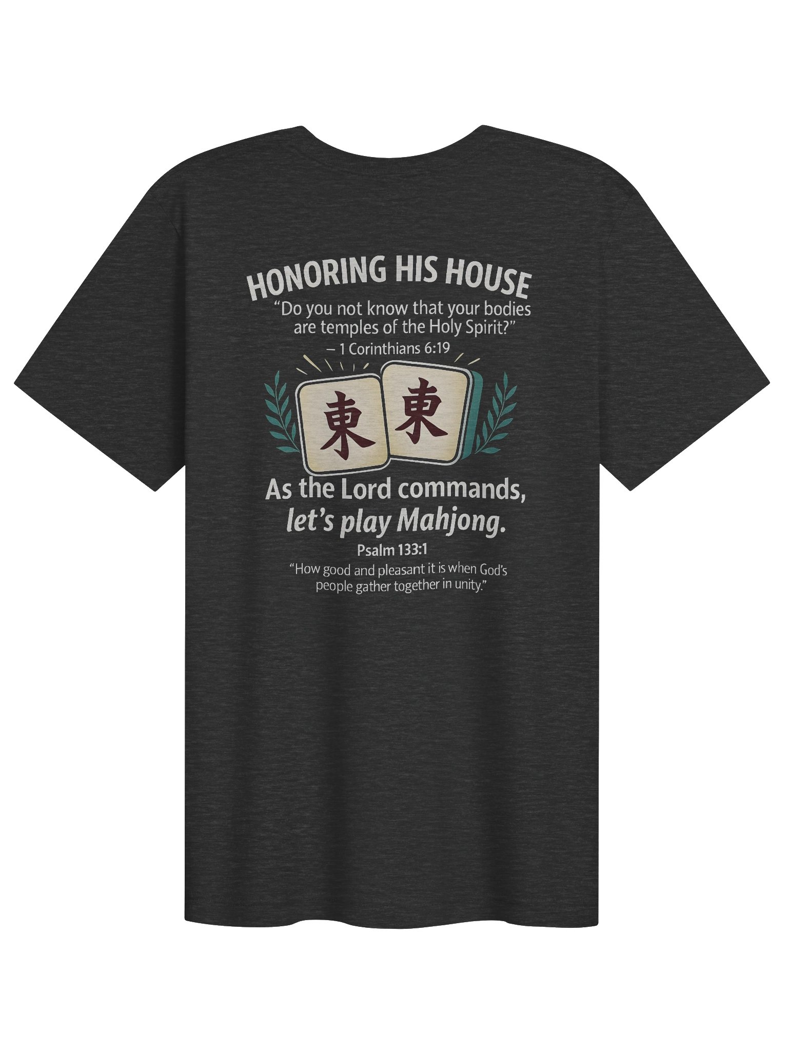His House Unisex "Let's Play Mahjong" T-Shirt product image (1)