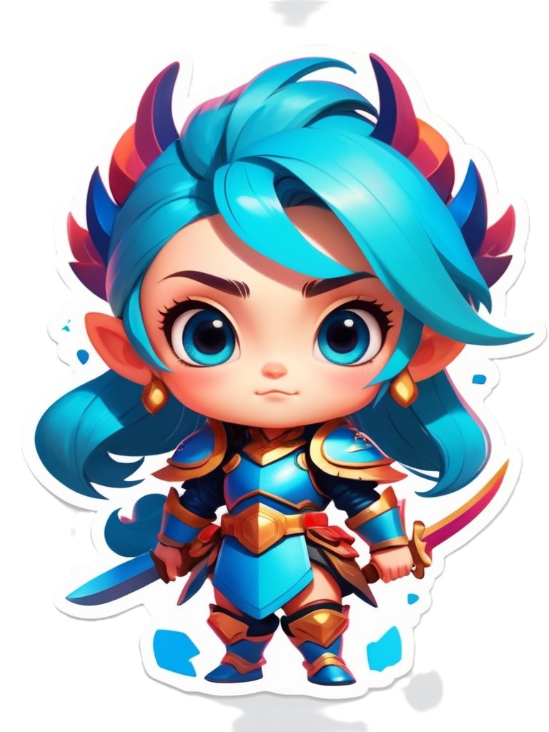 Chibi Warrior Set A - Pin Button Collection product image (2)