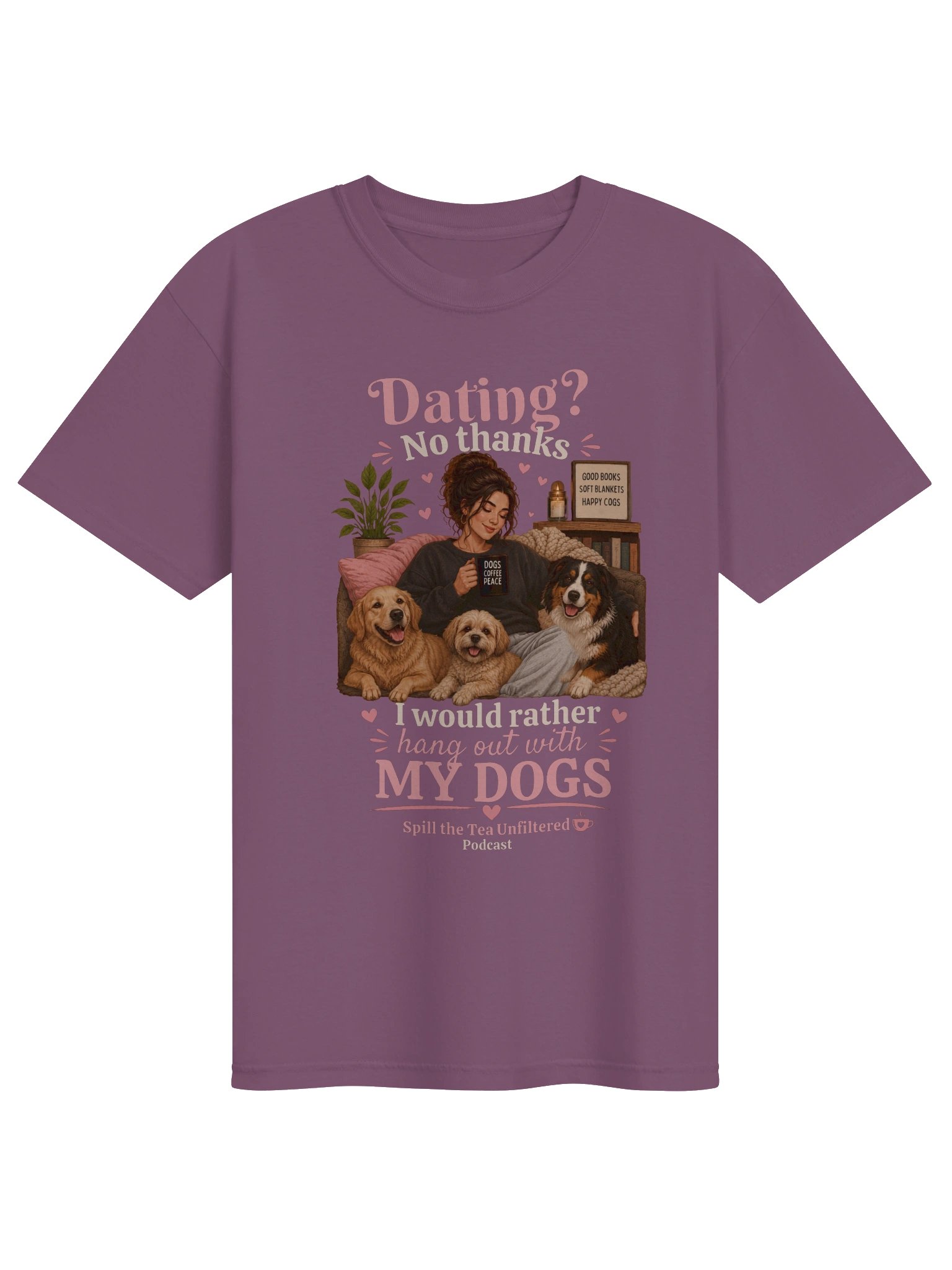 Dating? No Thanks — Cozy Dog-Lover Tee product image (1)