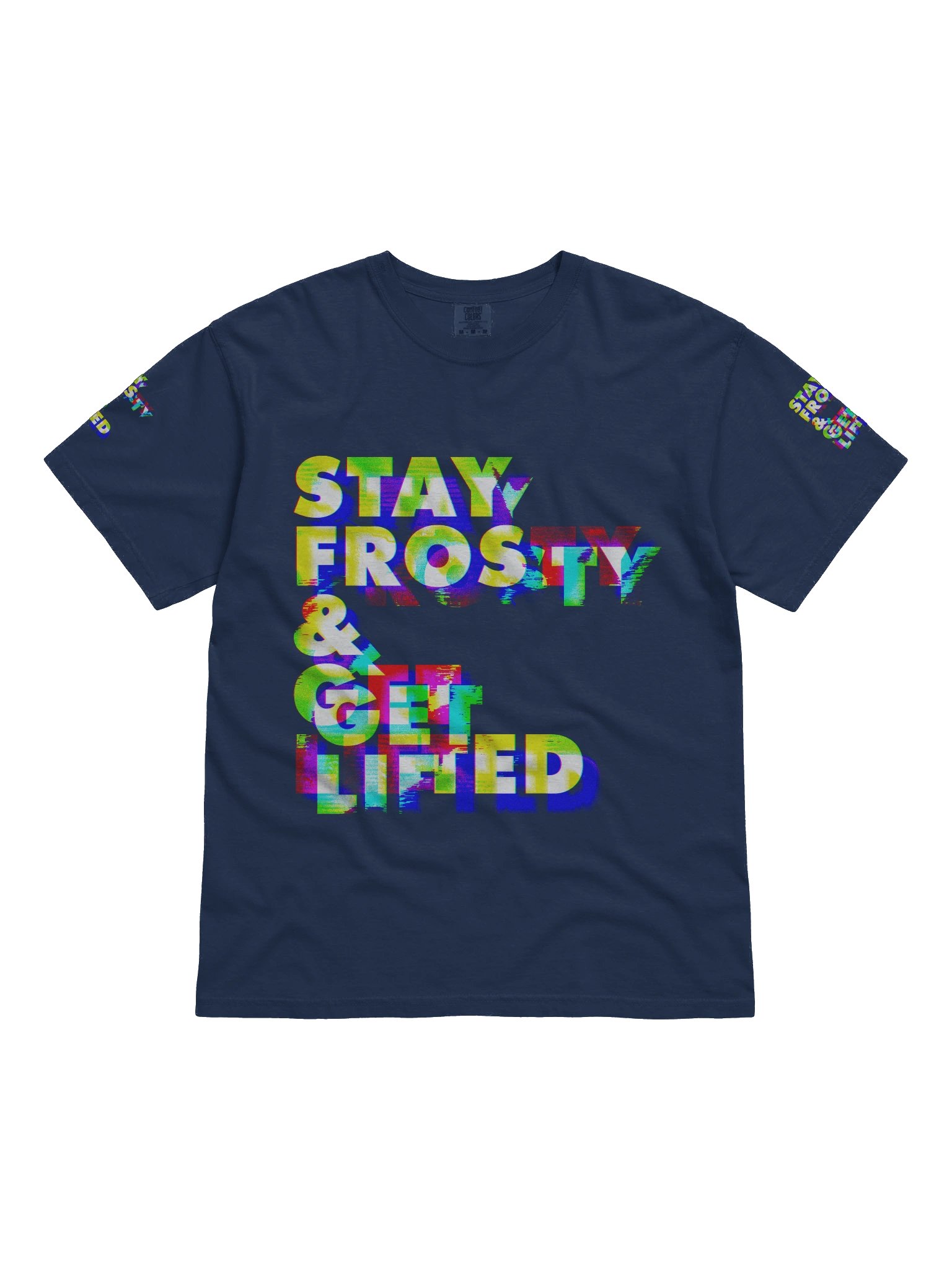 Stay Frosty & Get Lifted Anaglitched All Over product image (1)