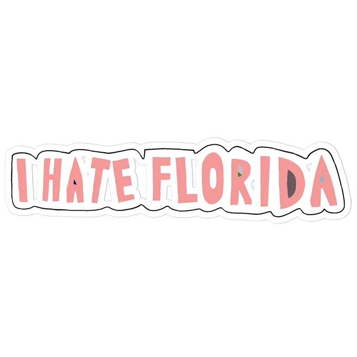 I Hate Florida Sticker - Pink product image (1)
