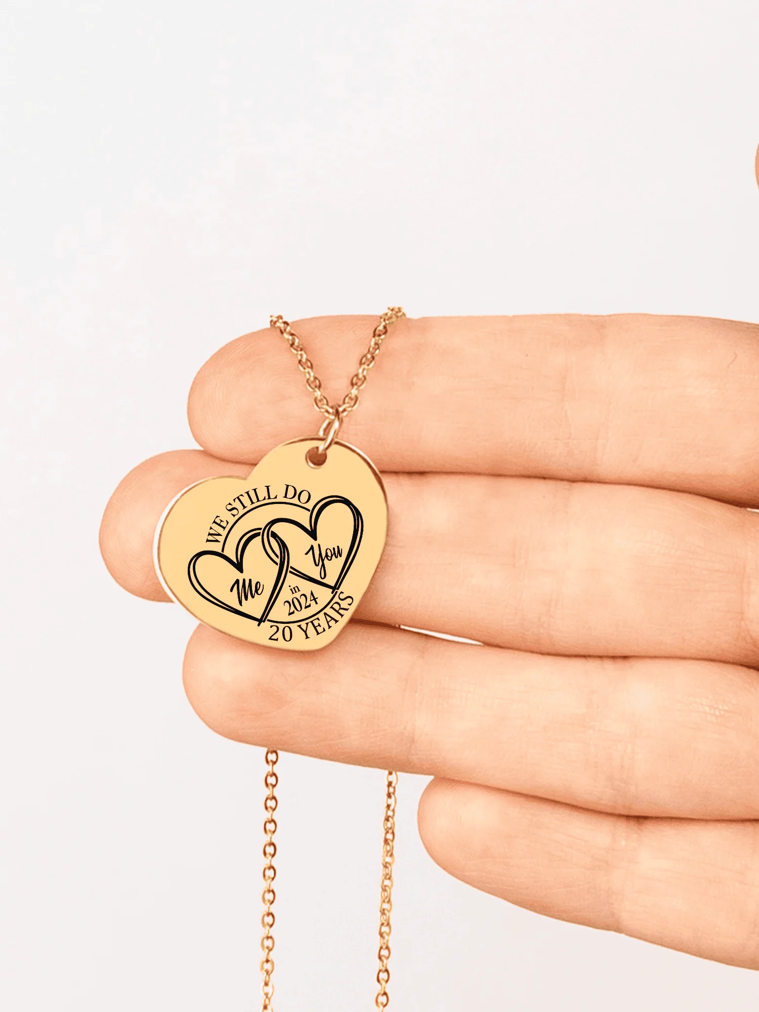We Still 'I DO' 20 Years Later Anniversary Necklace product image (2)