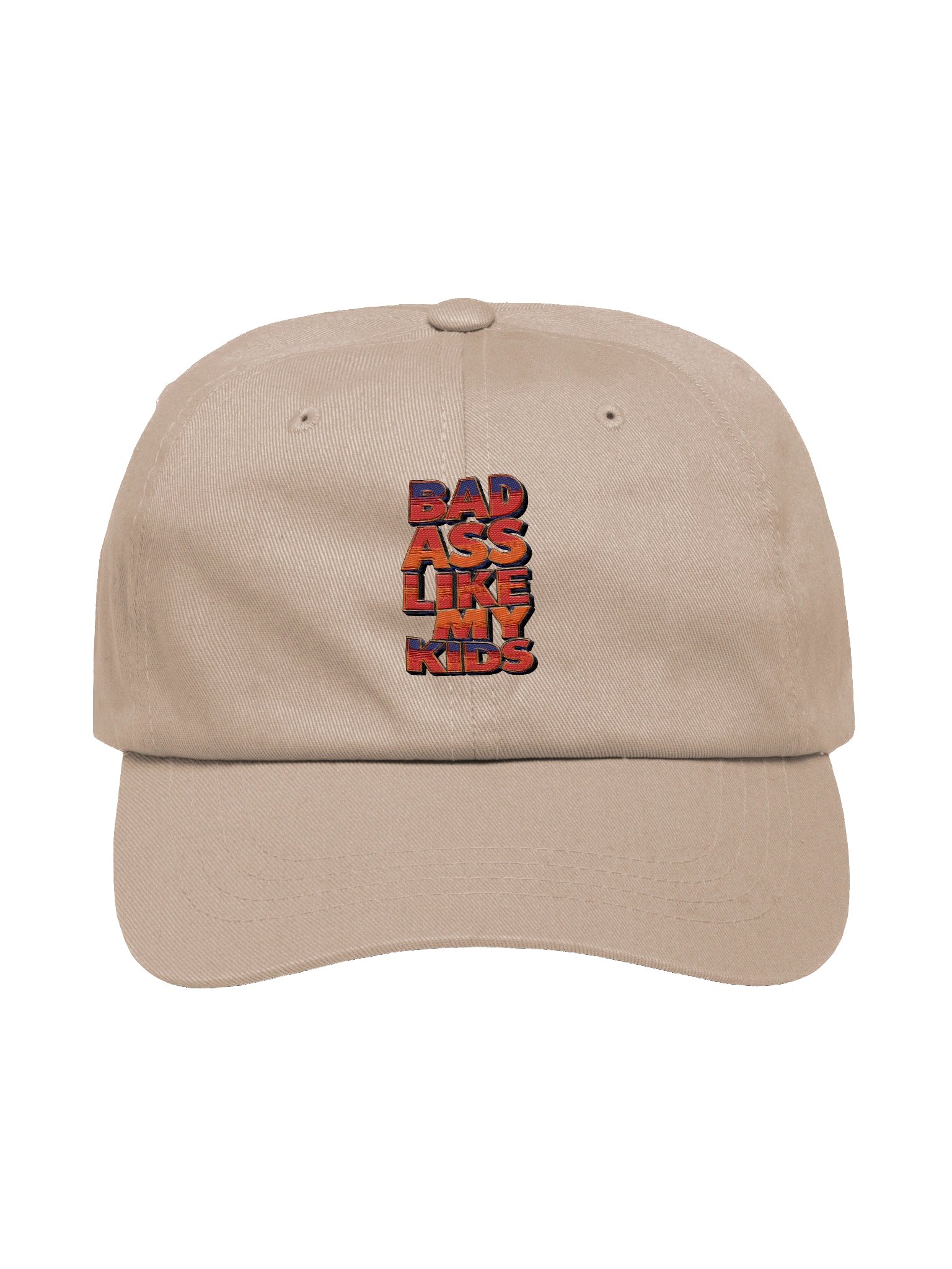 "Bad Ass Like My Kids" Hoodie – Funny Sarcastic Parent Graphic Embroidered Hat | Trendy Viral Humor Hat product image (3)