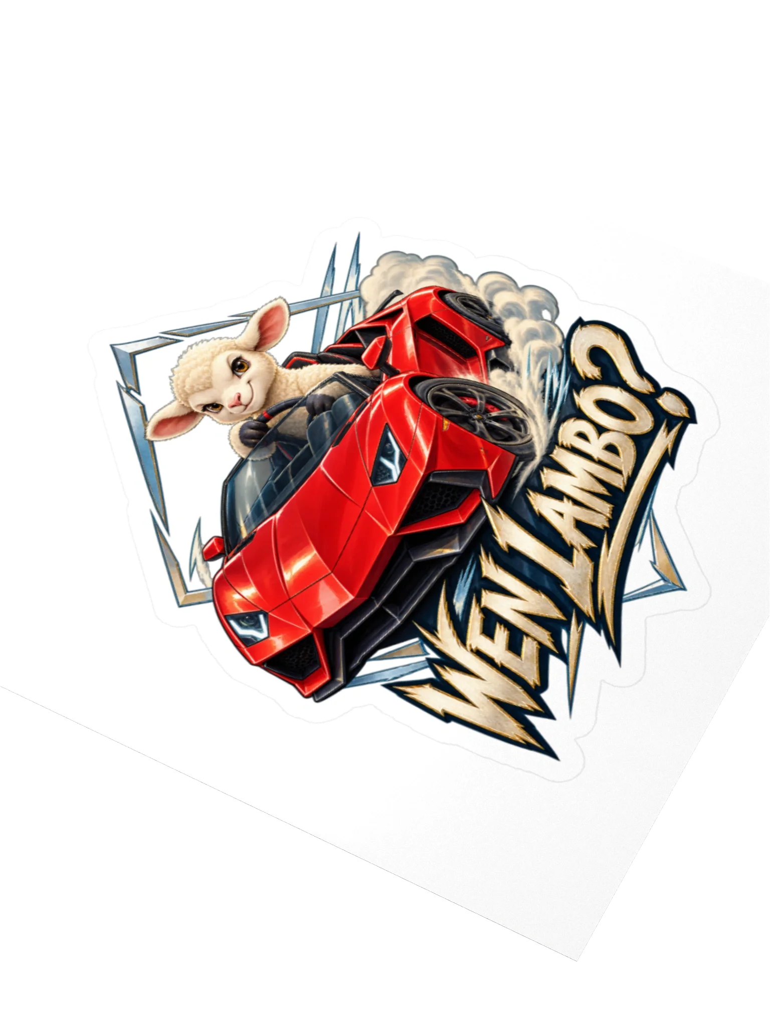 Wen Lambo Sticker