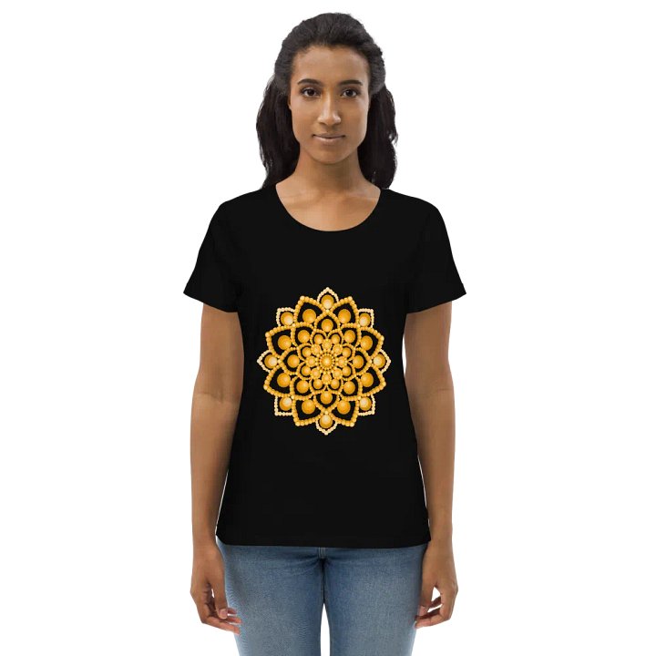 Orange Flower Mandala Eco Tee product image (1)