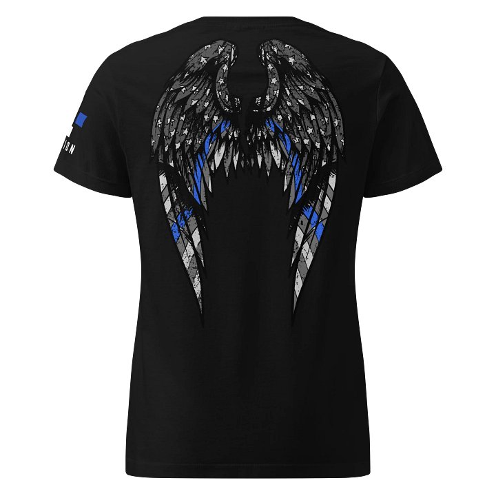 Thin Blue Line Angel Wings Women's Fit product image (1)