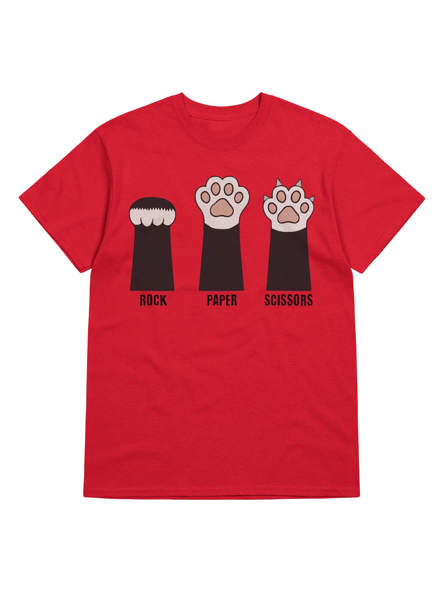 Rock Paper Scissors Cat Paw Meme Graphic T-Shirt product image (29)