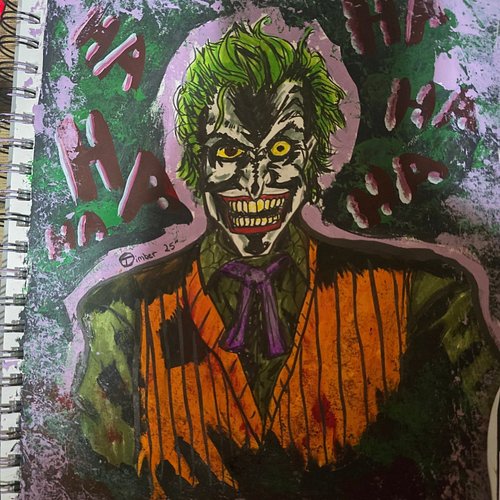 Joker piece. #dccomics #Joker #batman #art #artist #painting