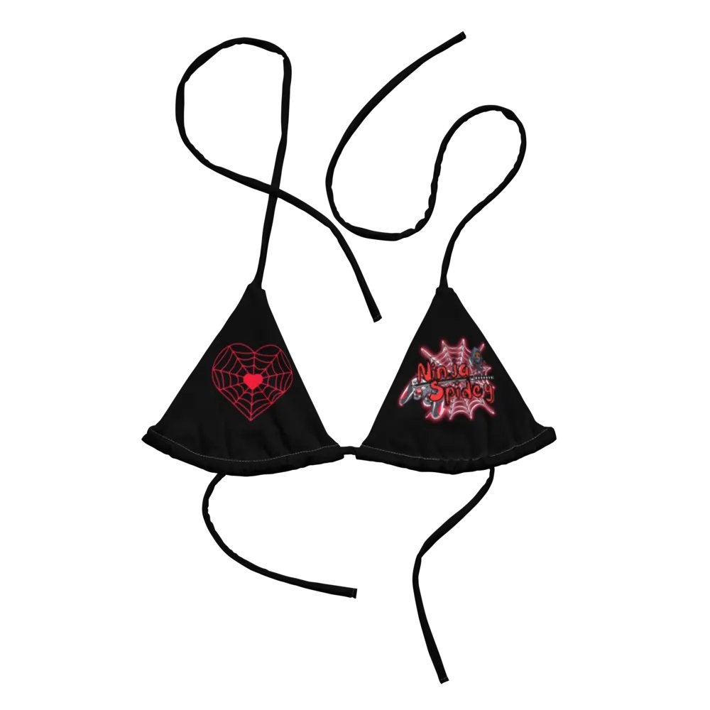 NinjaSpidey Black String Bikini Top product image (7)