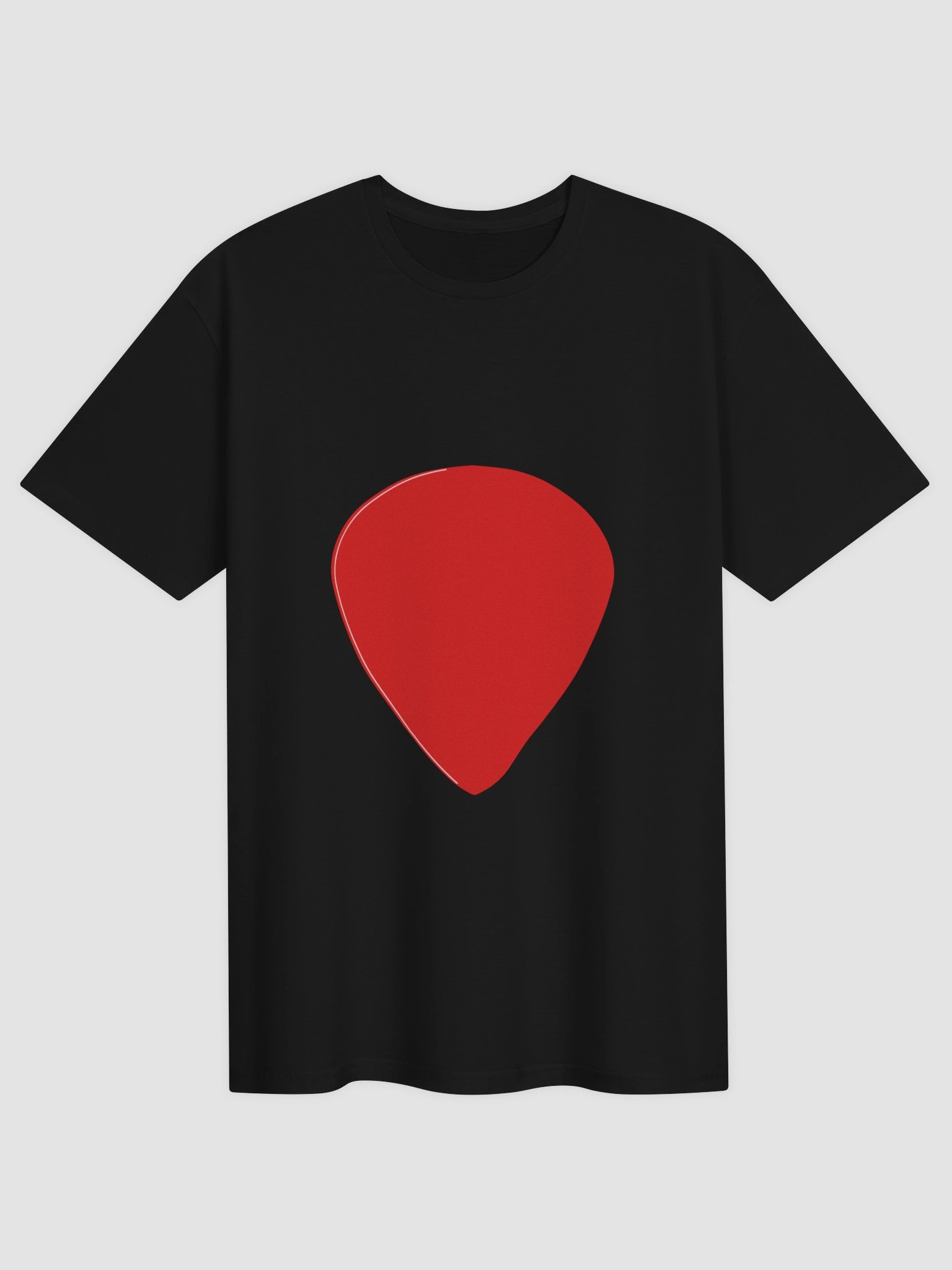 Crimson Guitar Pick Unisex Tee product image (1)