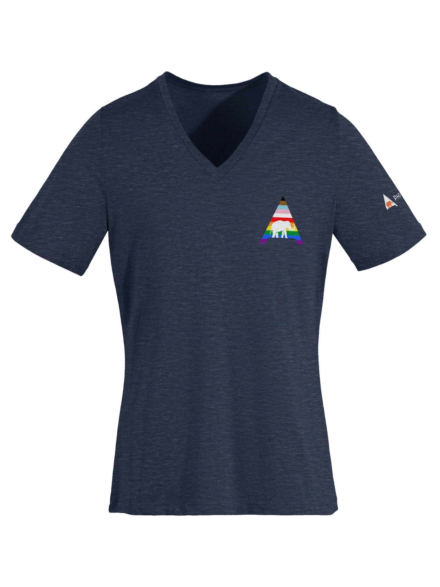 Bella+Canvas v-neck (PHP Architect Rainbow) product image (22)