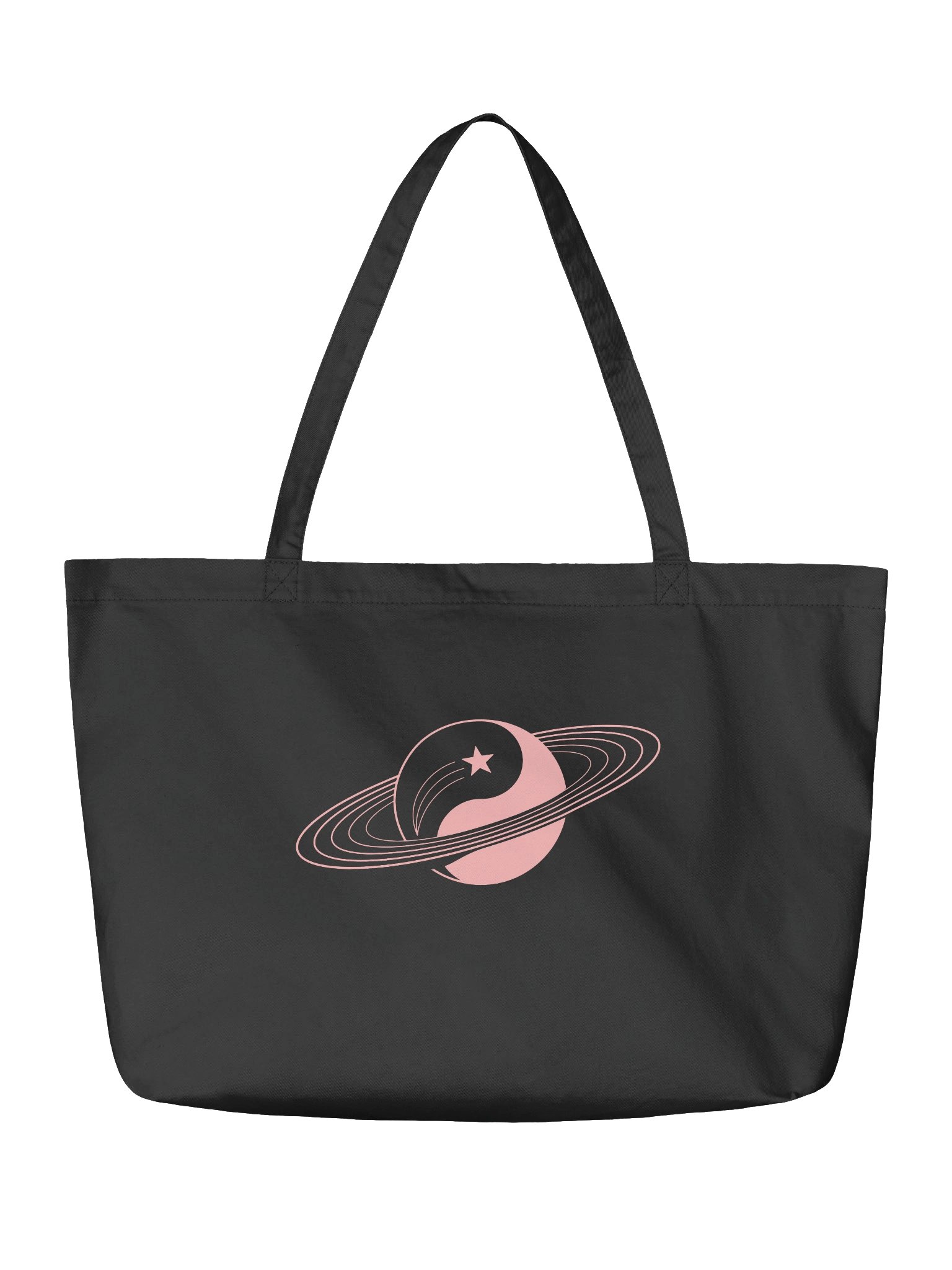 Black Tote Bag in Soft Power Pink product image (2)