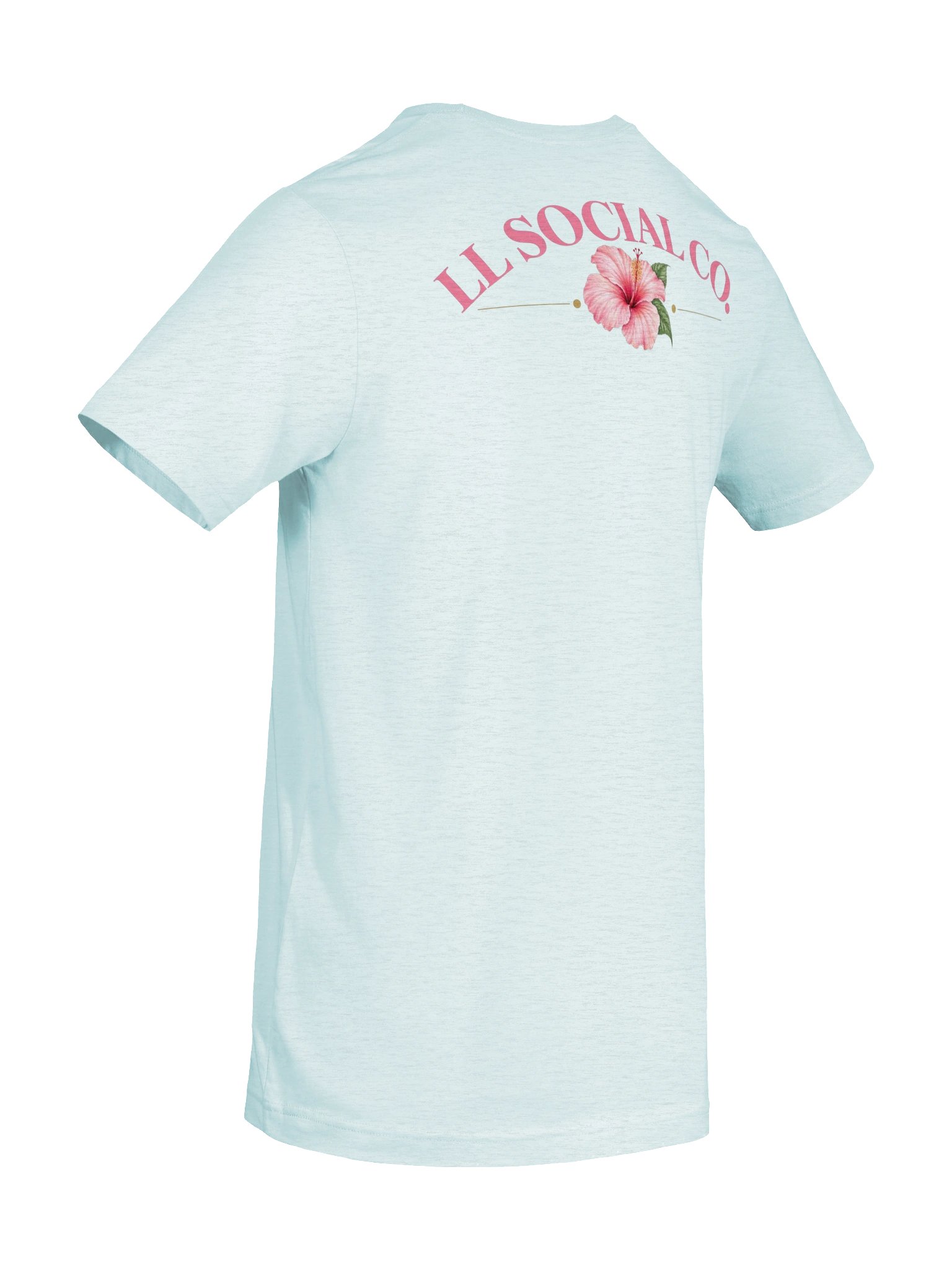 LL Social Co. Hibiscus Essential Tee — Hibiscus | Pink product image (78)