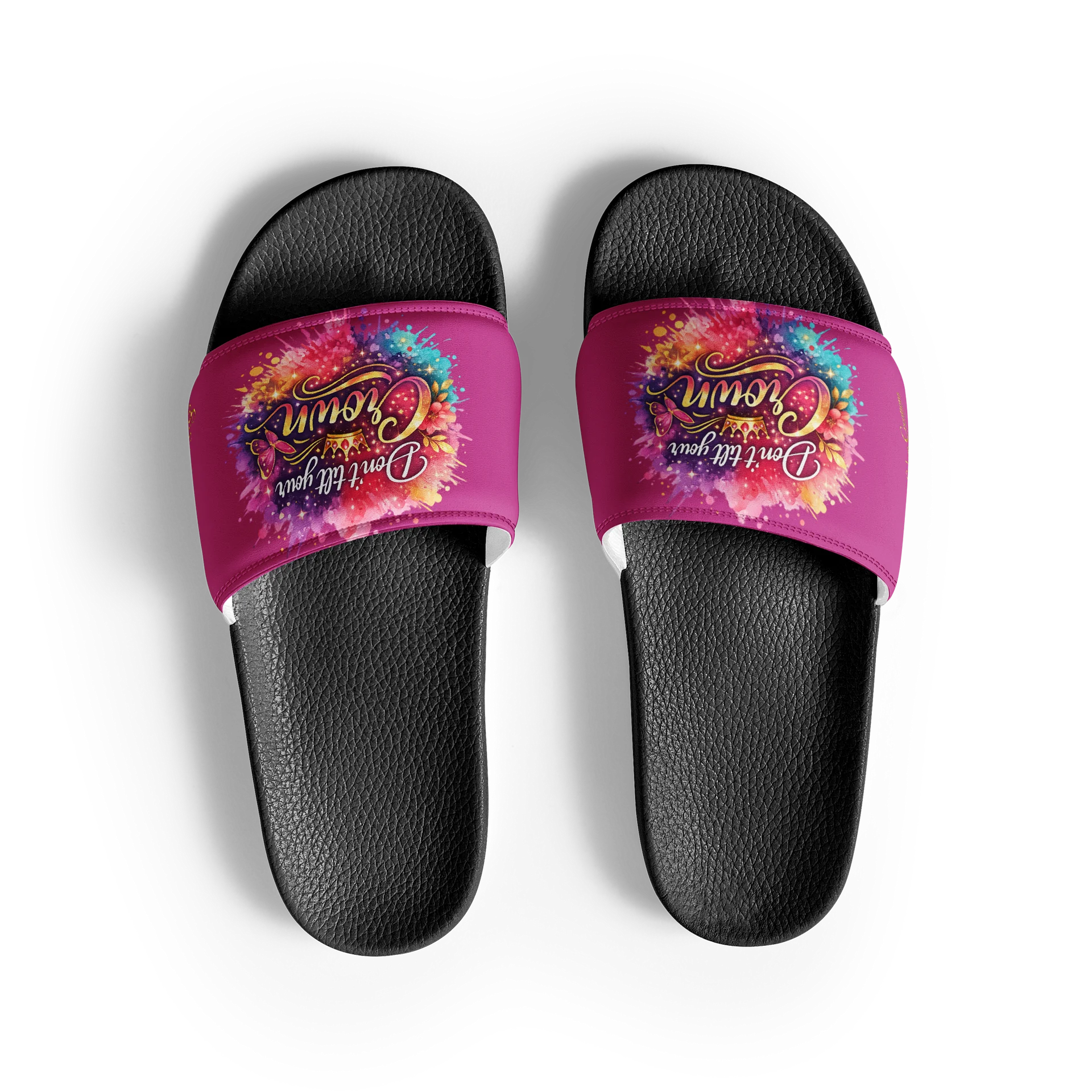 Don't Tilt Your Crown Women's Slides product image (3)