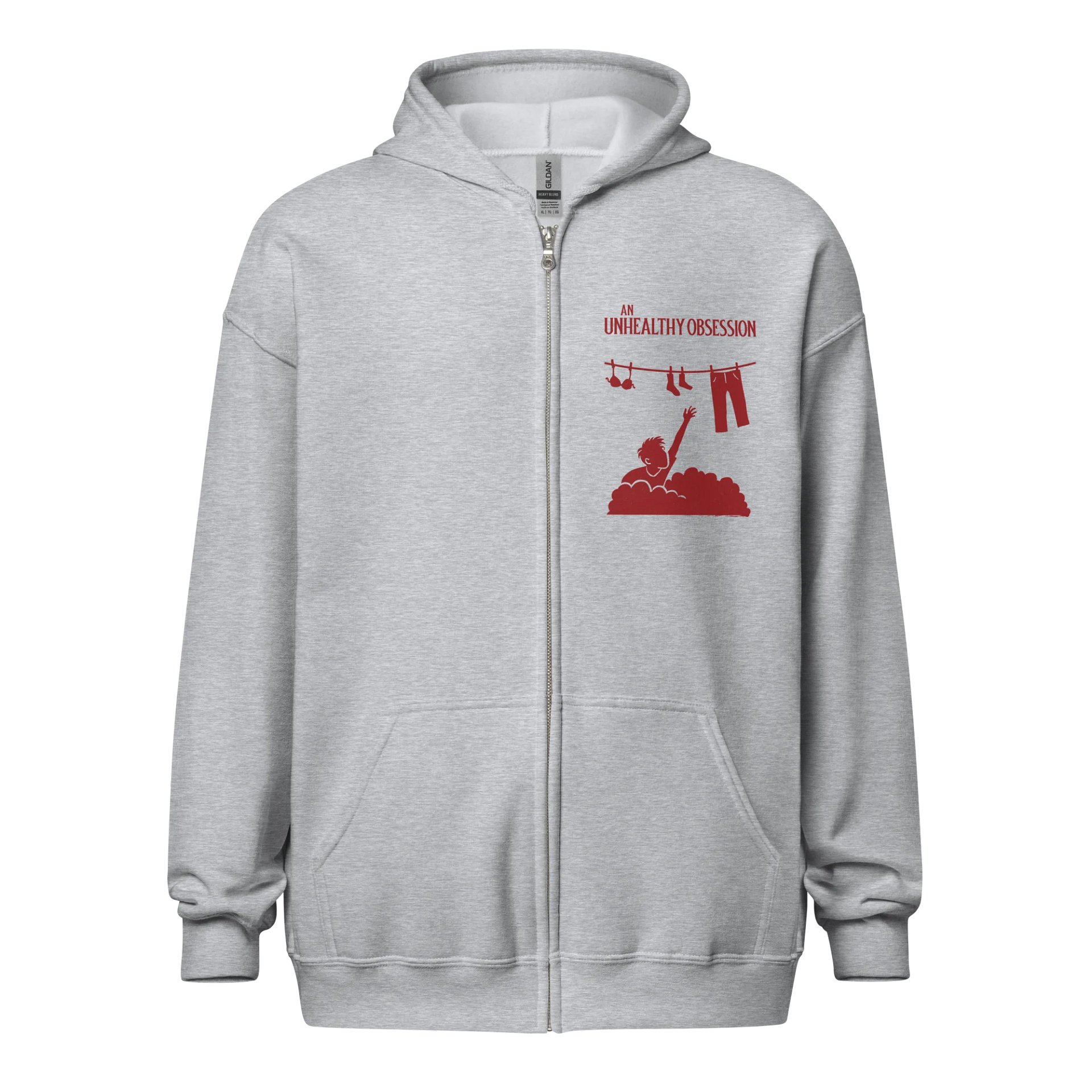 An Unhealthy Obsession Unisex Heavy Blend Zip Hoodie product image (1)