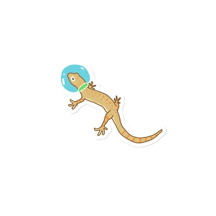 Gecko Astronaut in Space Helmet Magnet product image (2)
