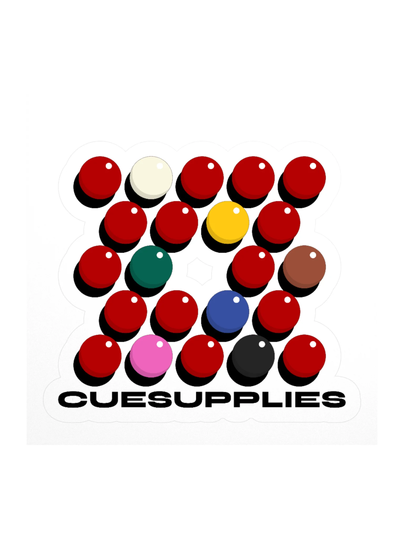 CUESUPPLIES Snooker Set Sticker product image (1)