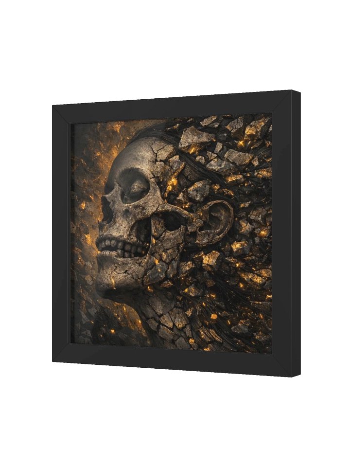 Dark Molten Gold Skull - Stone Fracture Recursion product image (2)