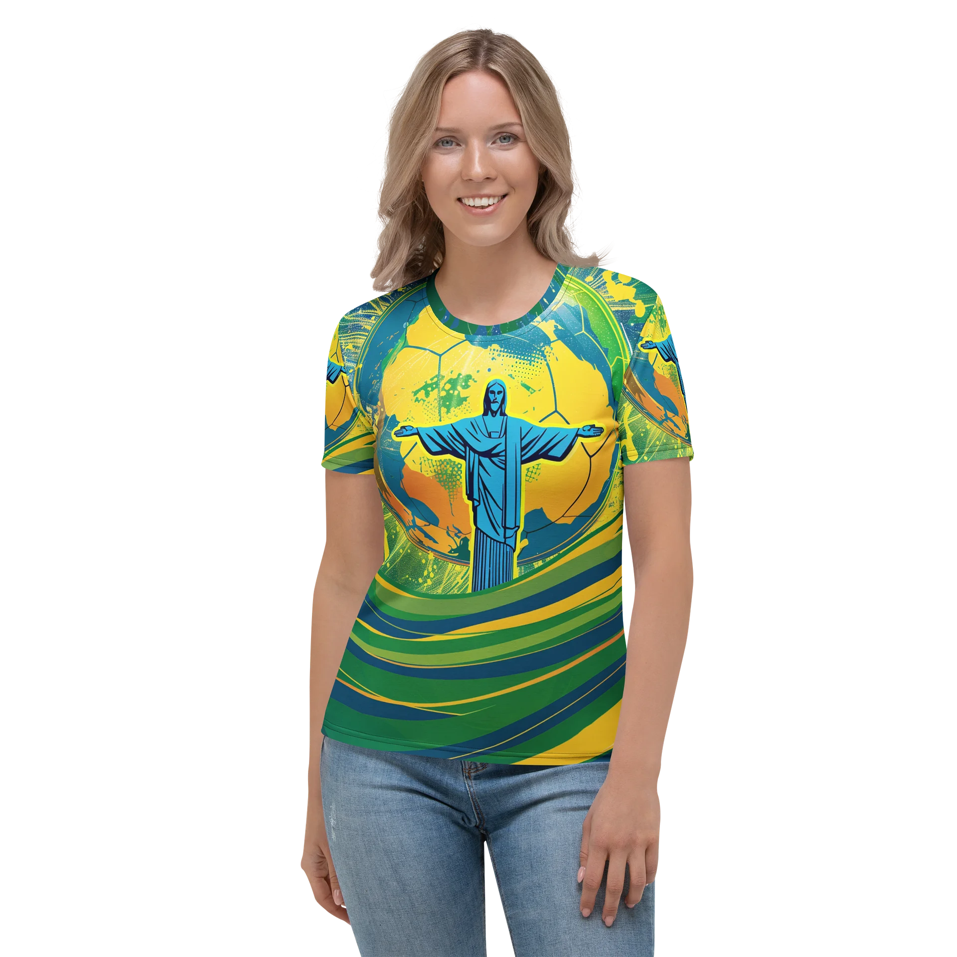 Brazil Fantasy Football Womens T shirt product image (5)