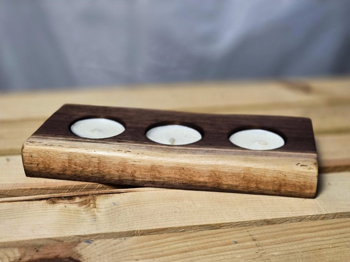 Live Edge Walnut Firefly (3 Candle Holder) product image (2)
