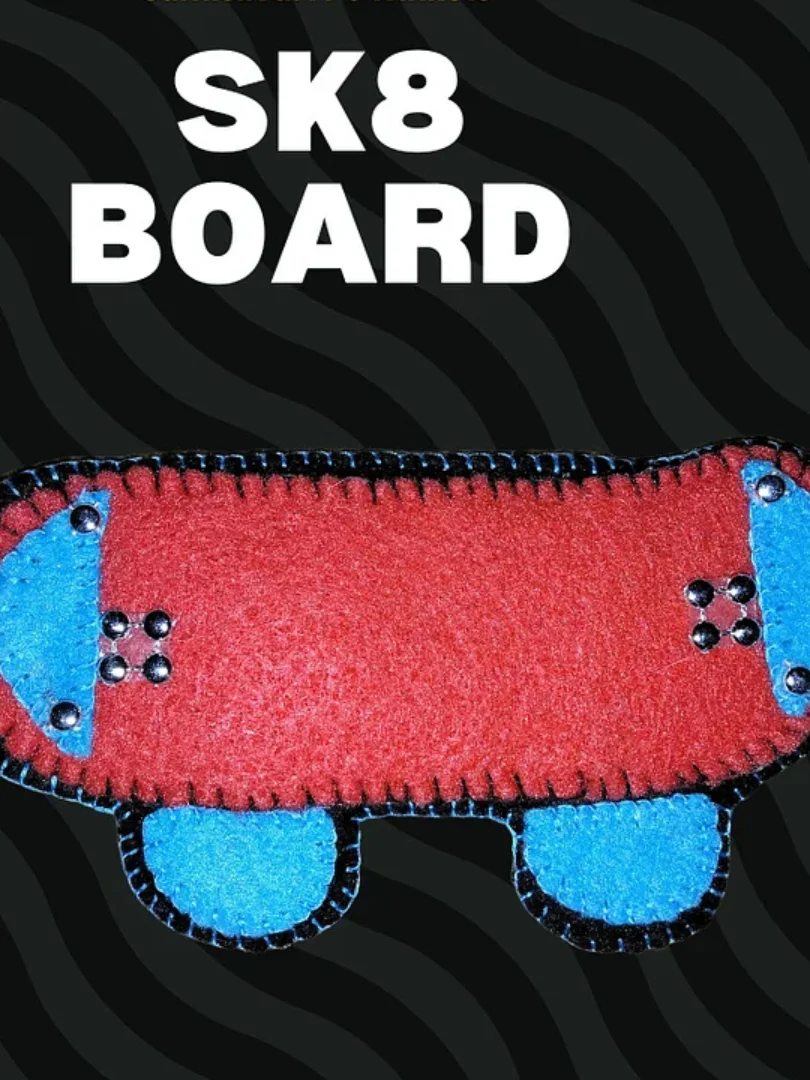 Skateboard 2D Keychain product image (1)